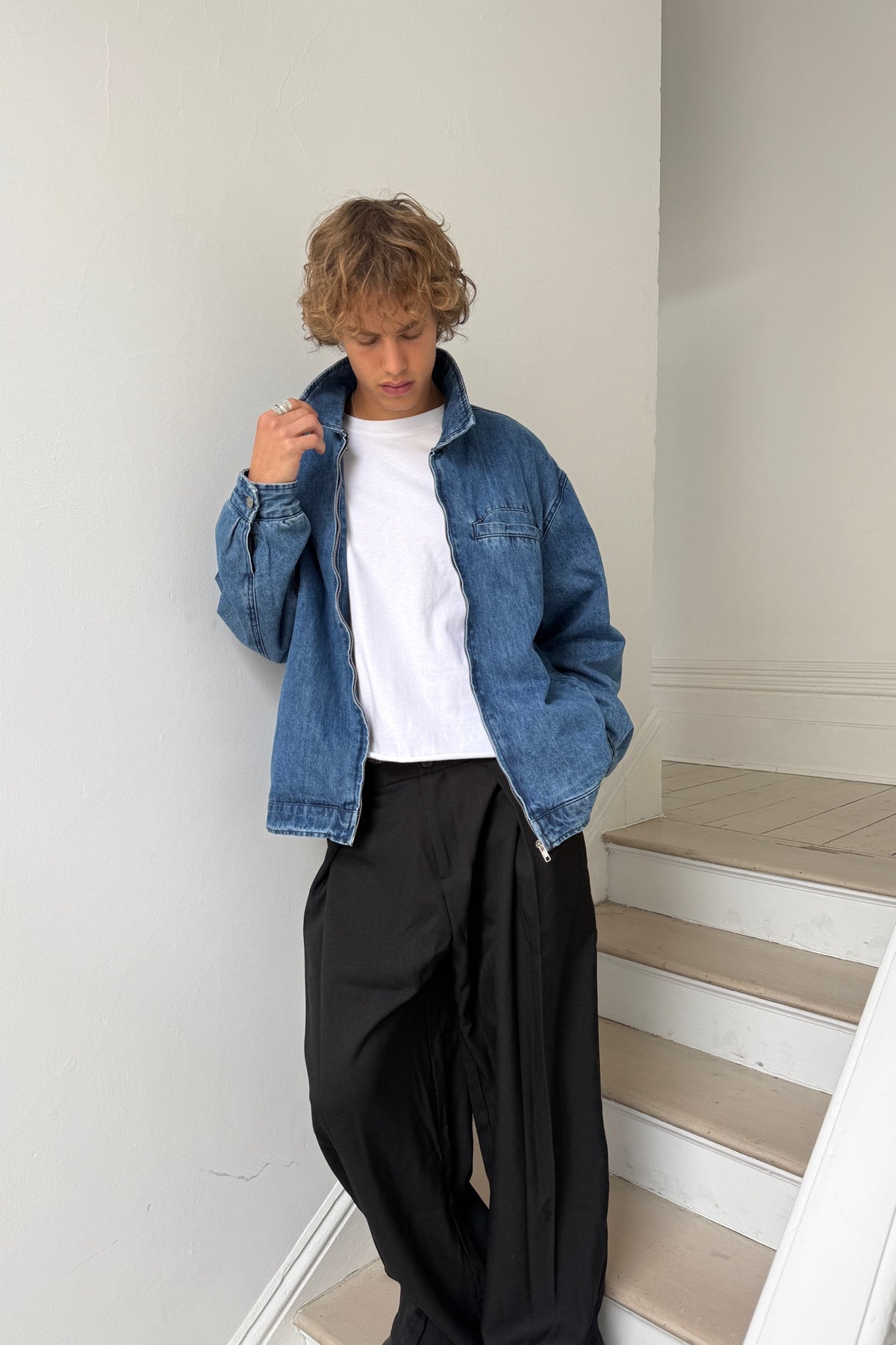 NTH Denim Lined Jacket Blue