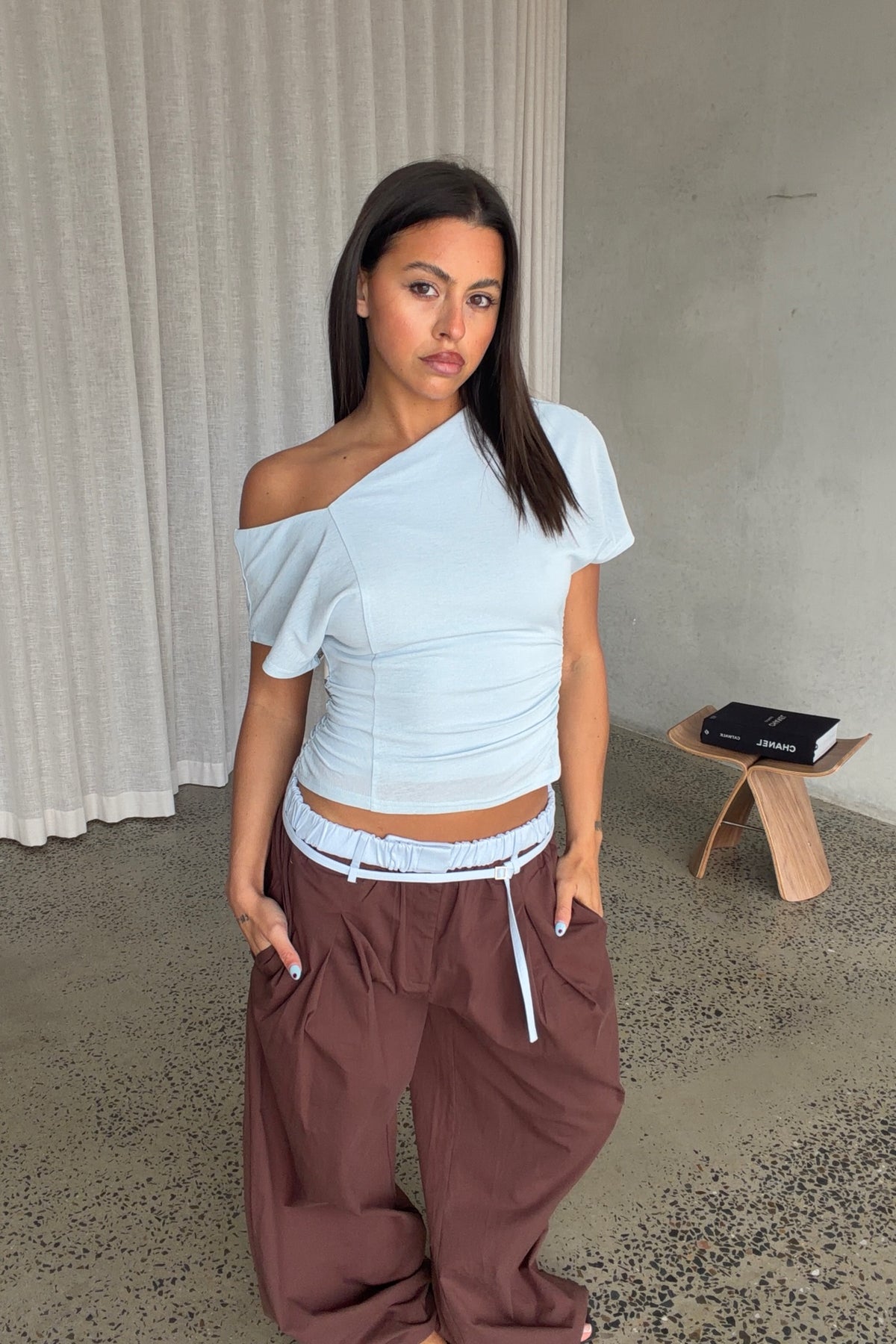 Britta Pants Chocolate/Sky