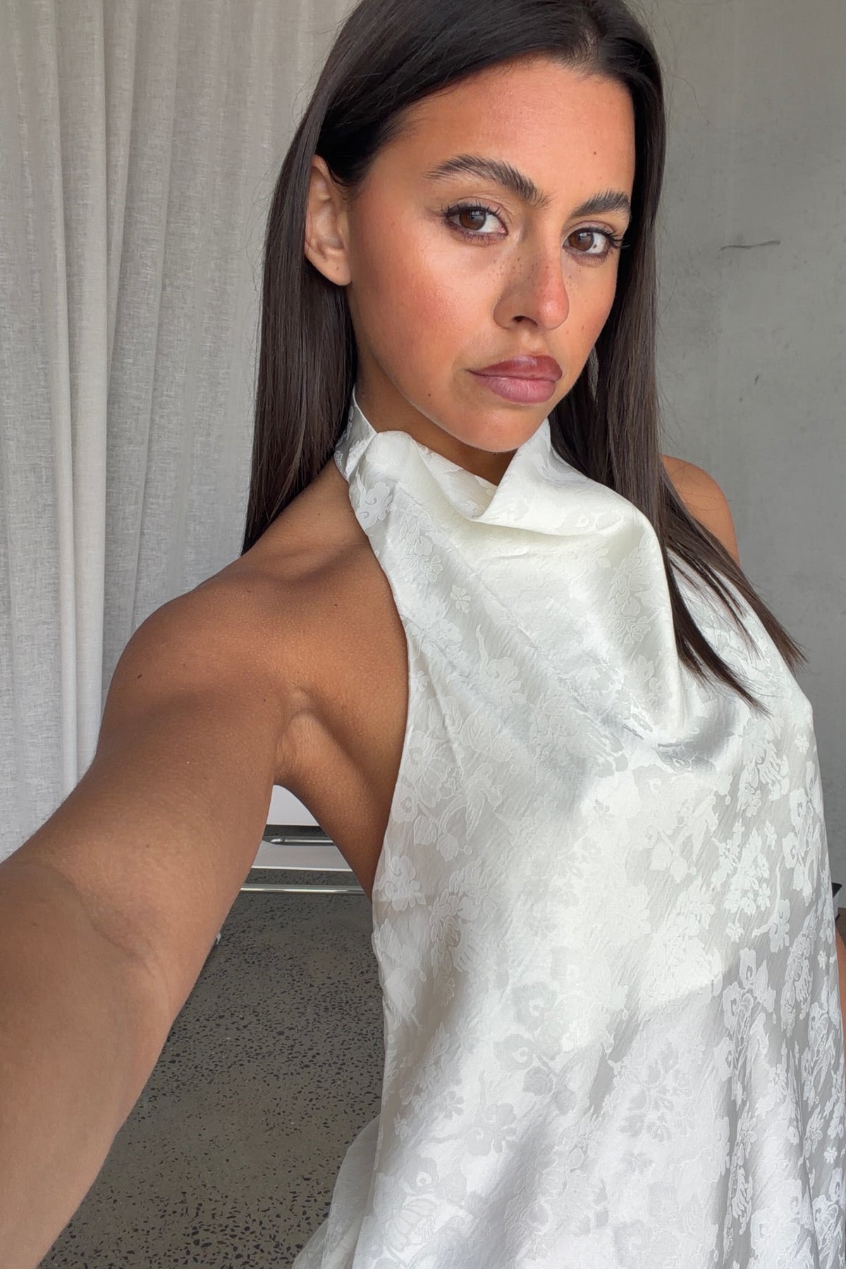 Yasmina Fringe Top Ivory