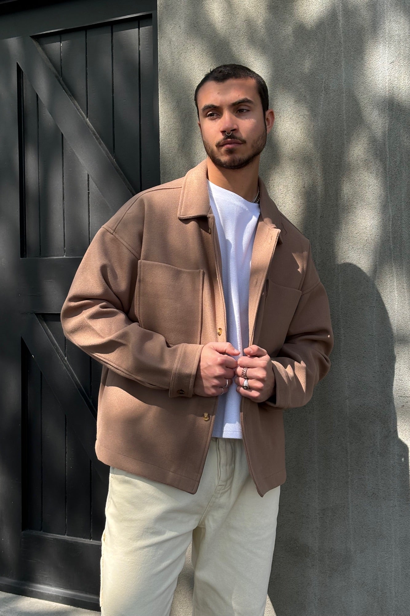 Structure Jacket Choc - FINAL SALE