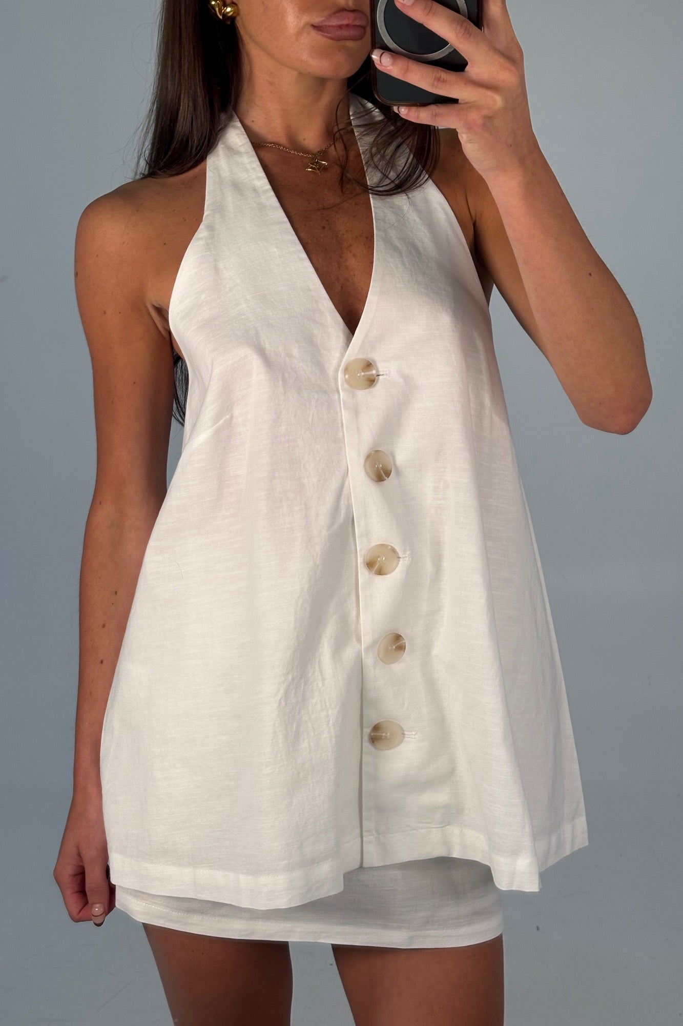 Aviva Mini Skirt White