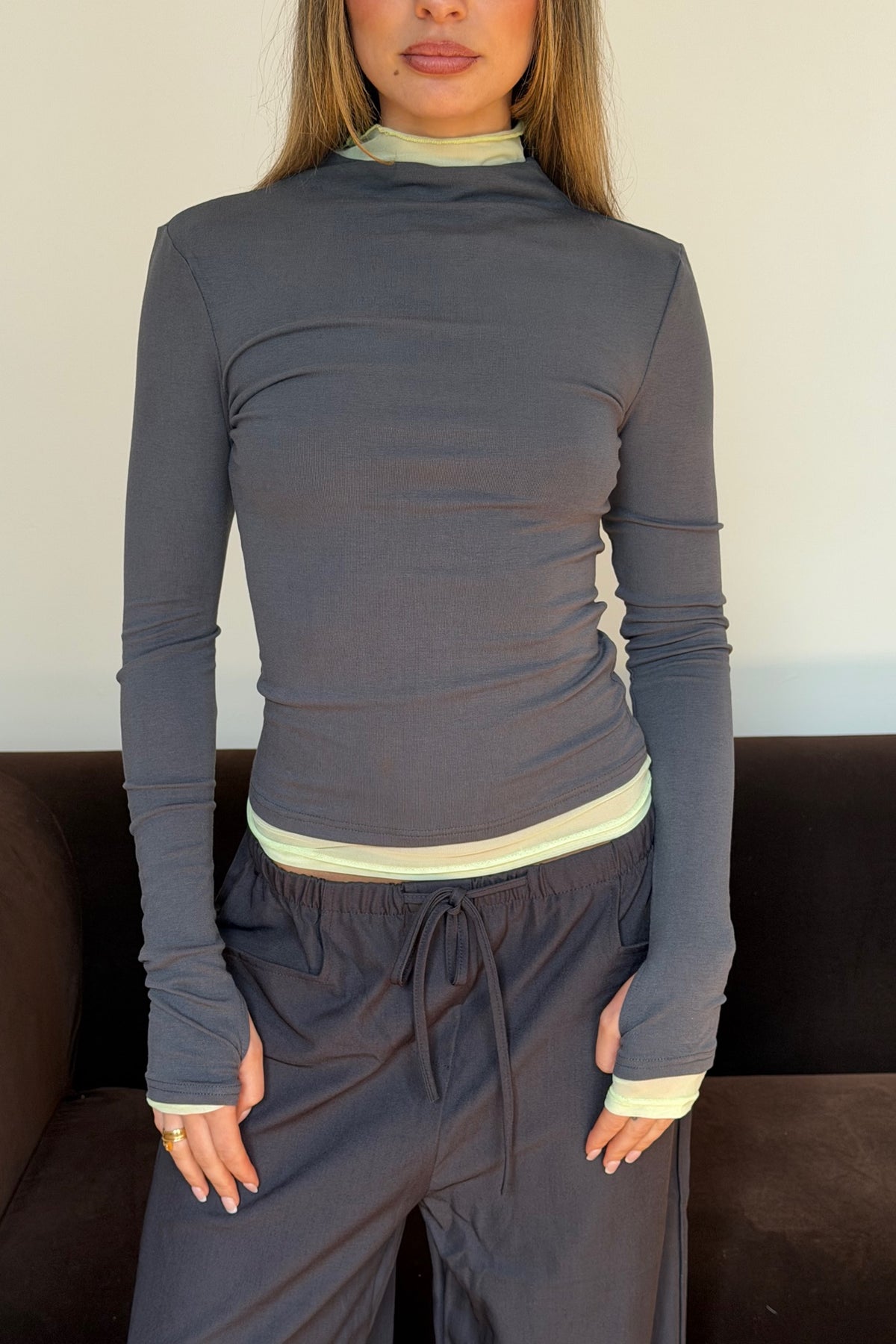 Dasha Top Charcoal