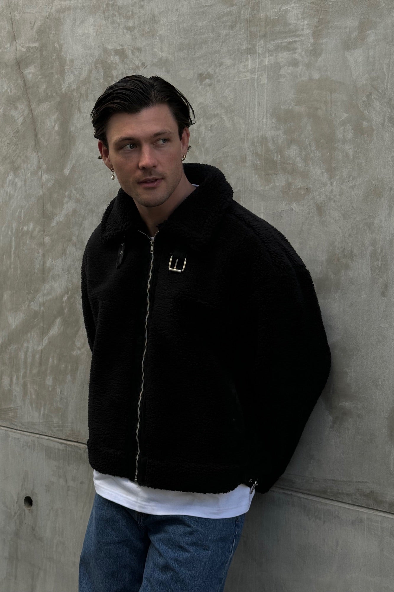 Travis Sherpa Jacket Black - FINAL