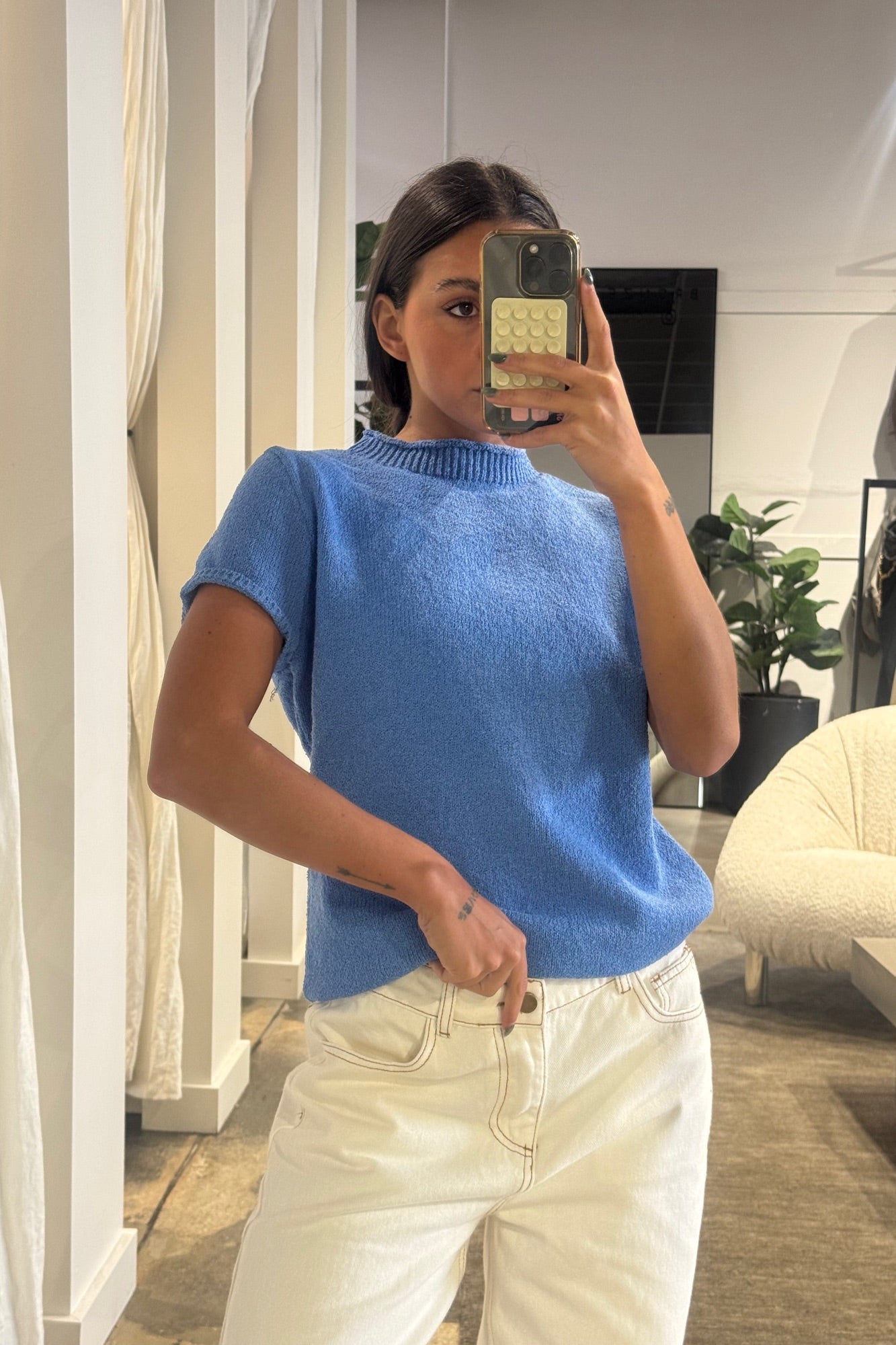 Effy Top Cobalt