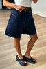 Saratoga High Rise Shorts Dress Blue