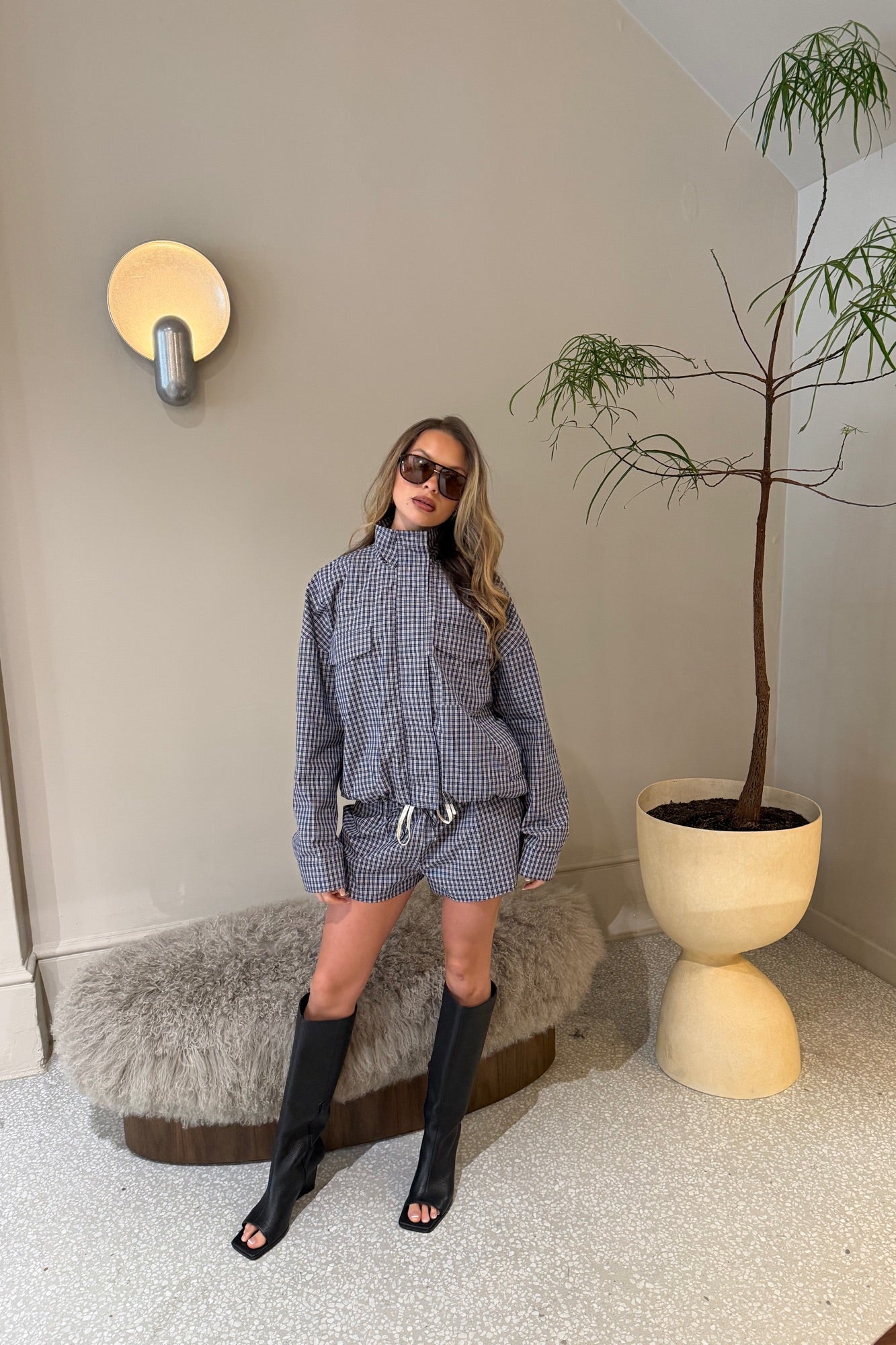 Hampton Bomber Plaid