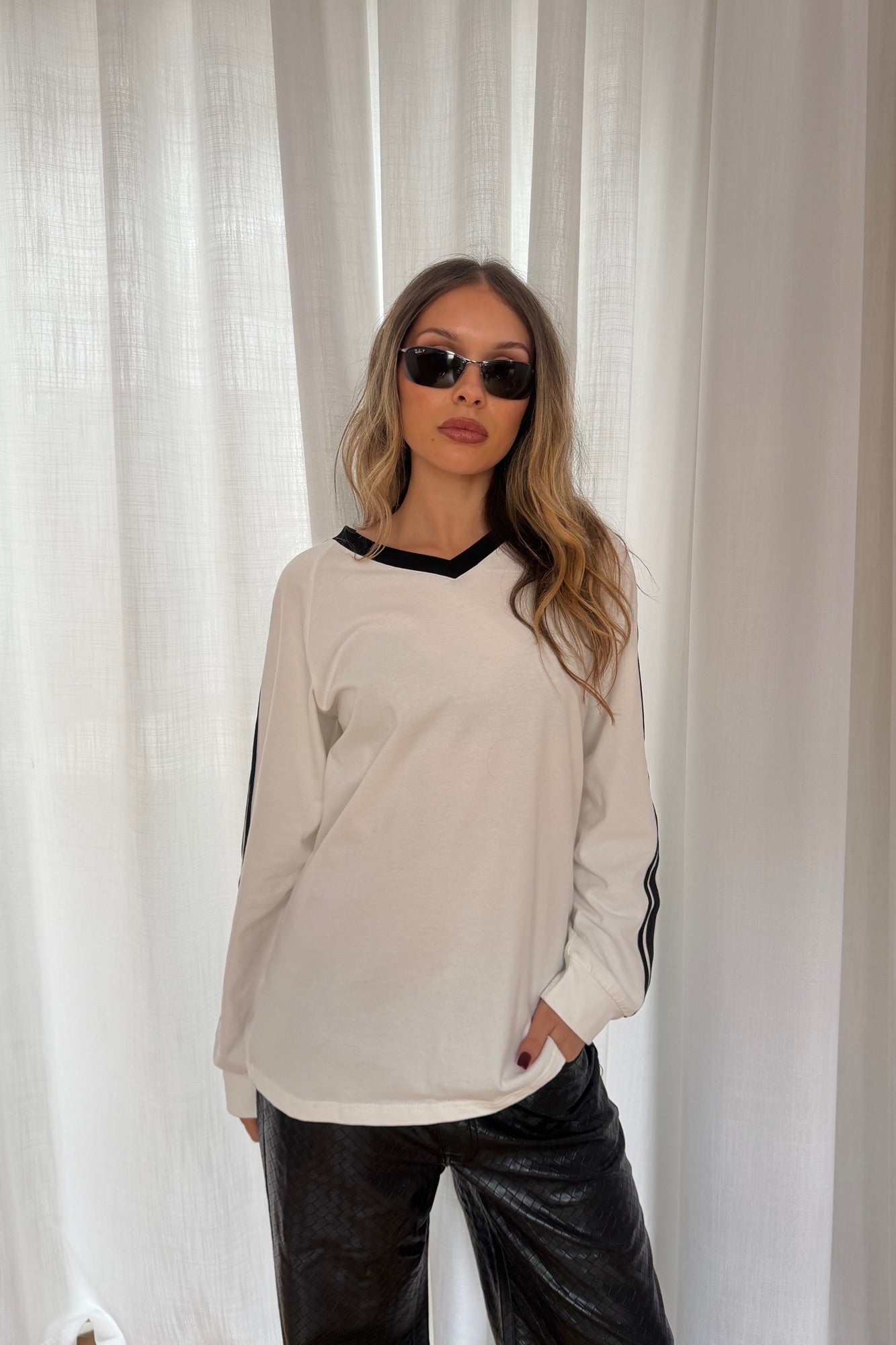 All Stars Long Sleeve Blanc