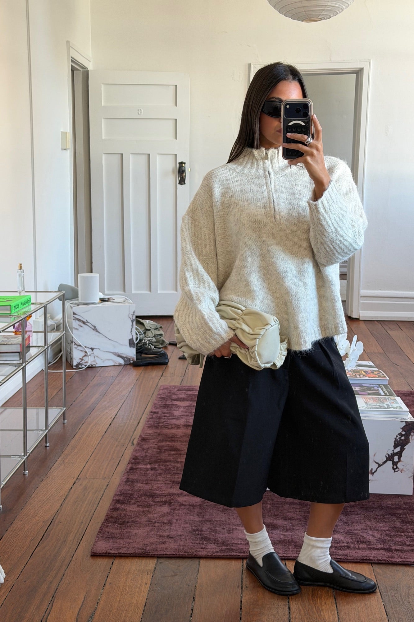 Edie Zip Up Knit Oat