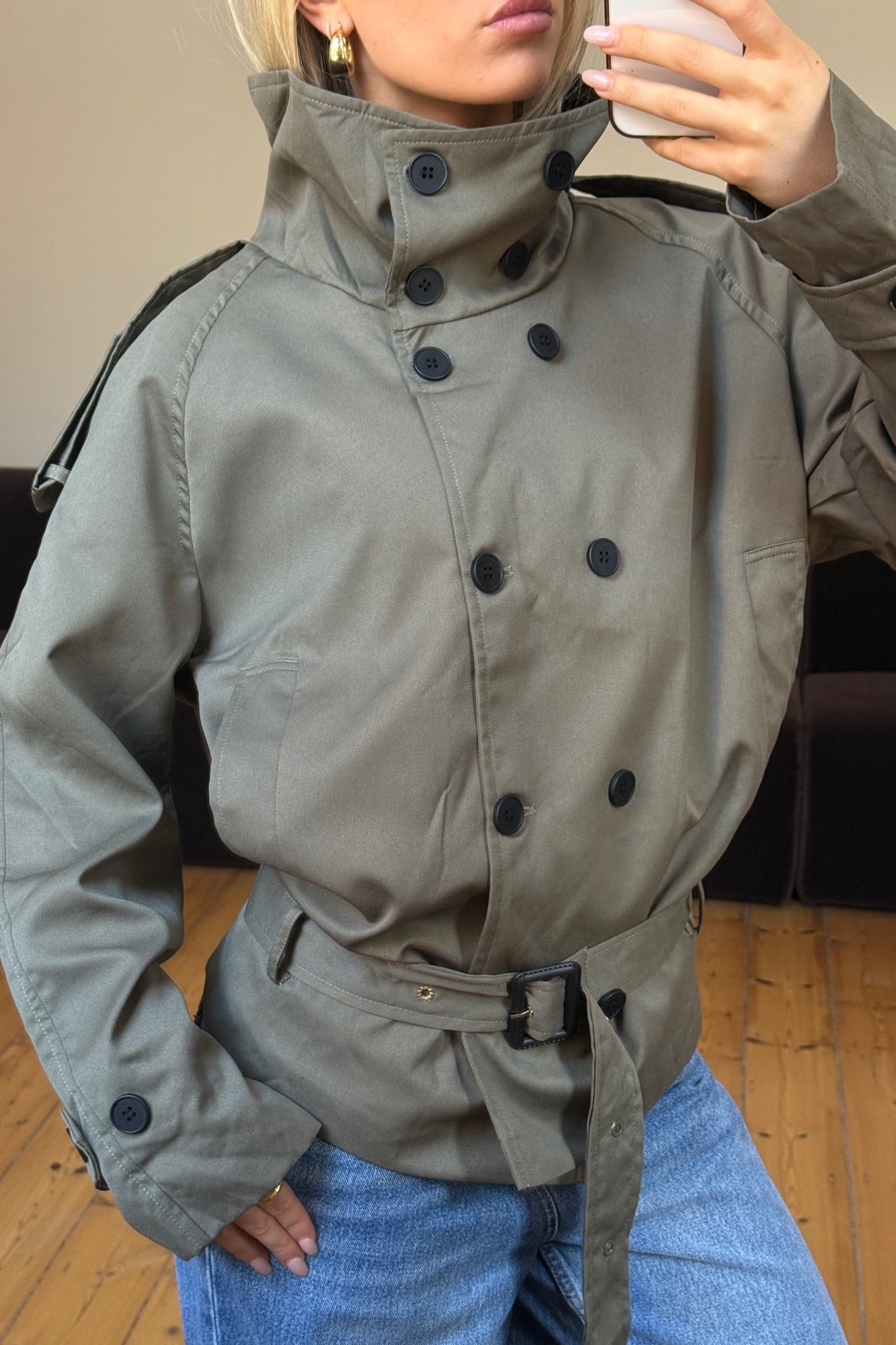 Alessia Trench Khaki