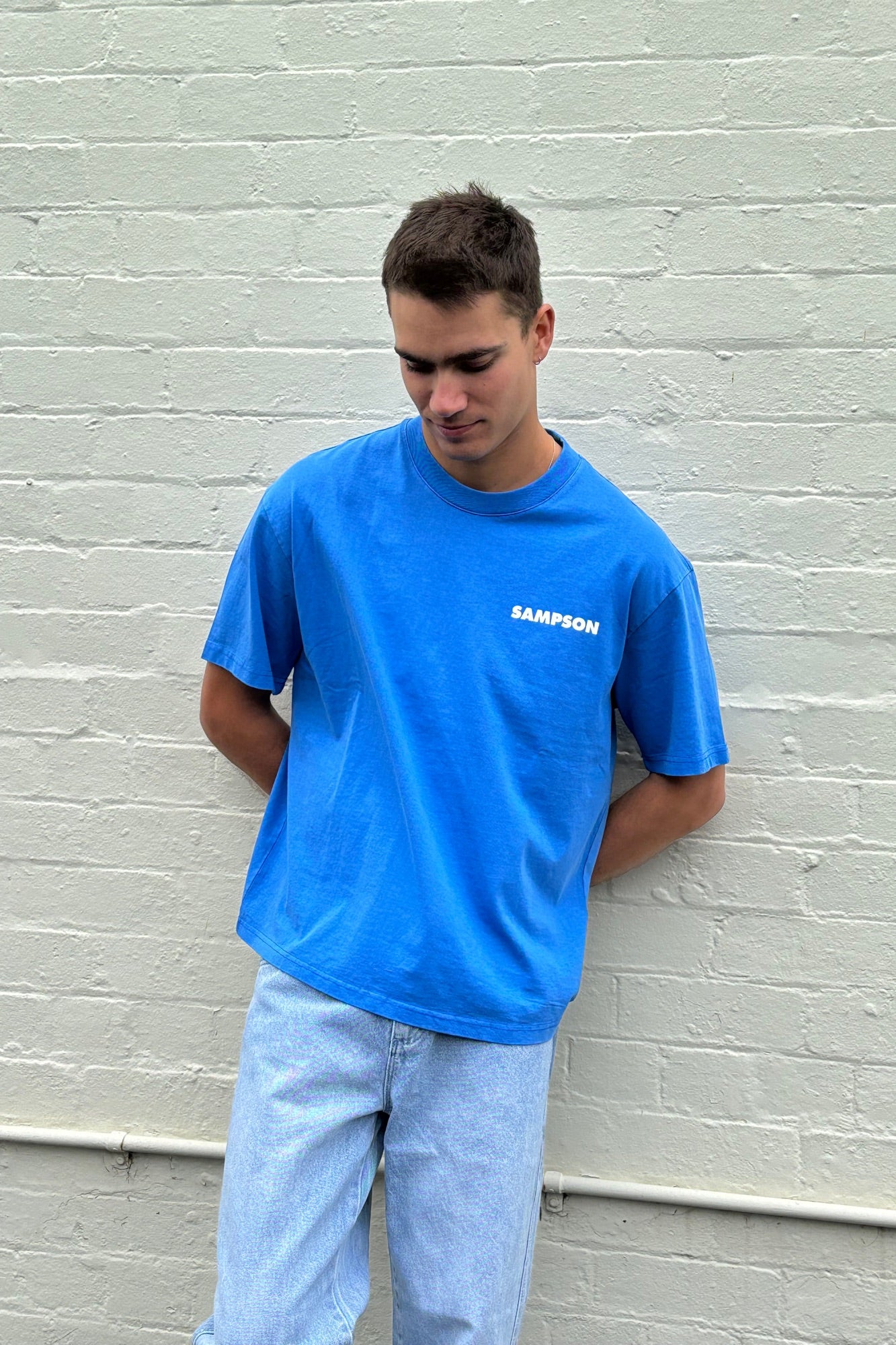 Marty Sampson Logo Tee Cobalt