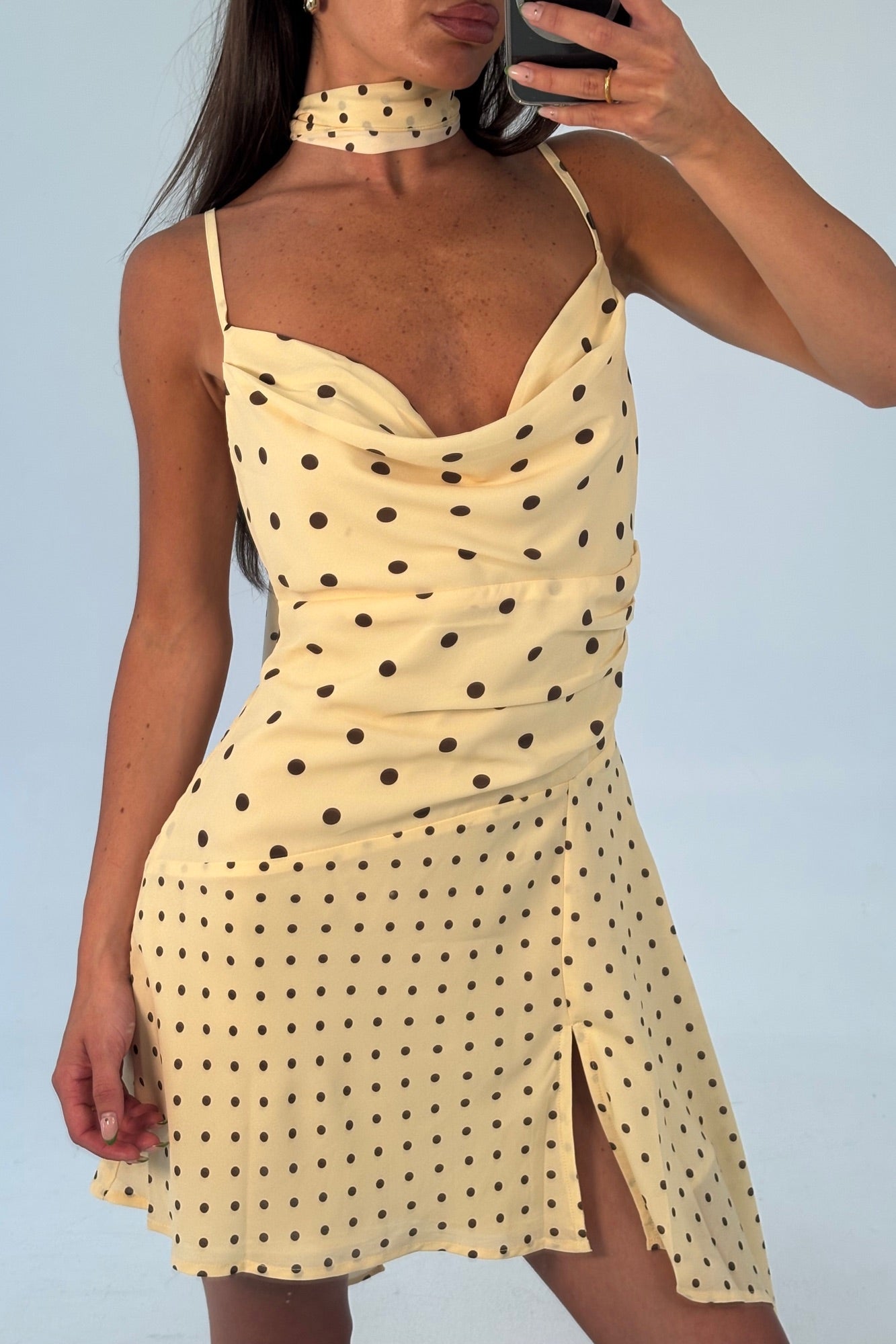 Alora Scoop Dress Lemon