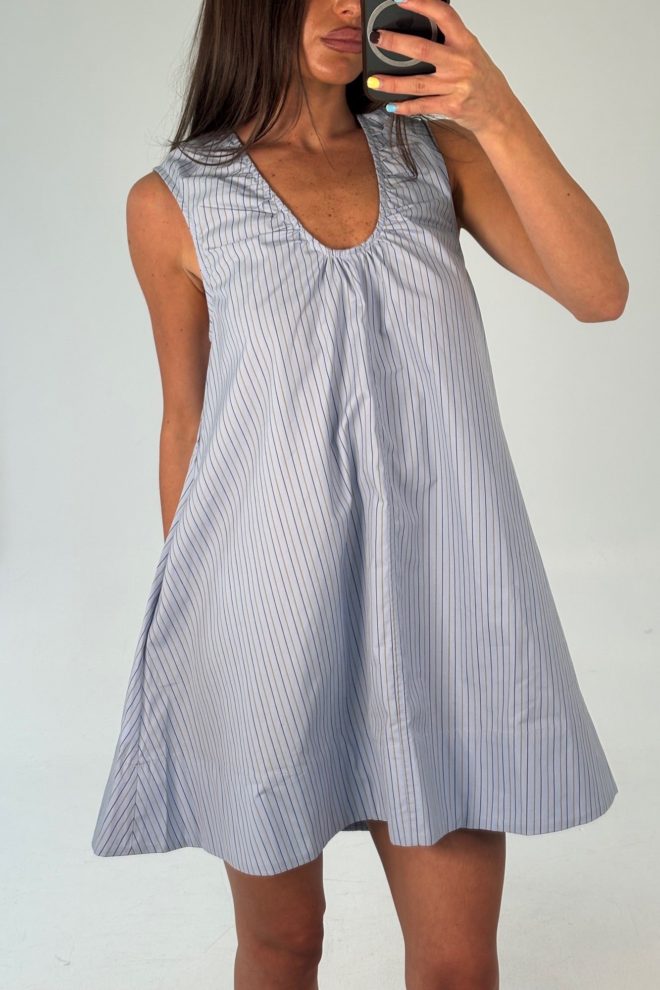 Sydney Mini Dress Blue Stripe