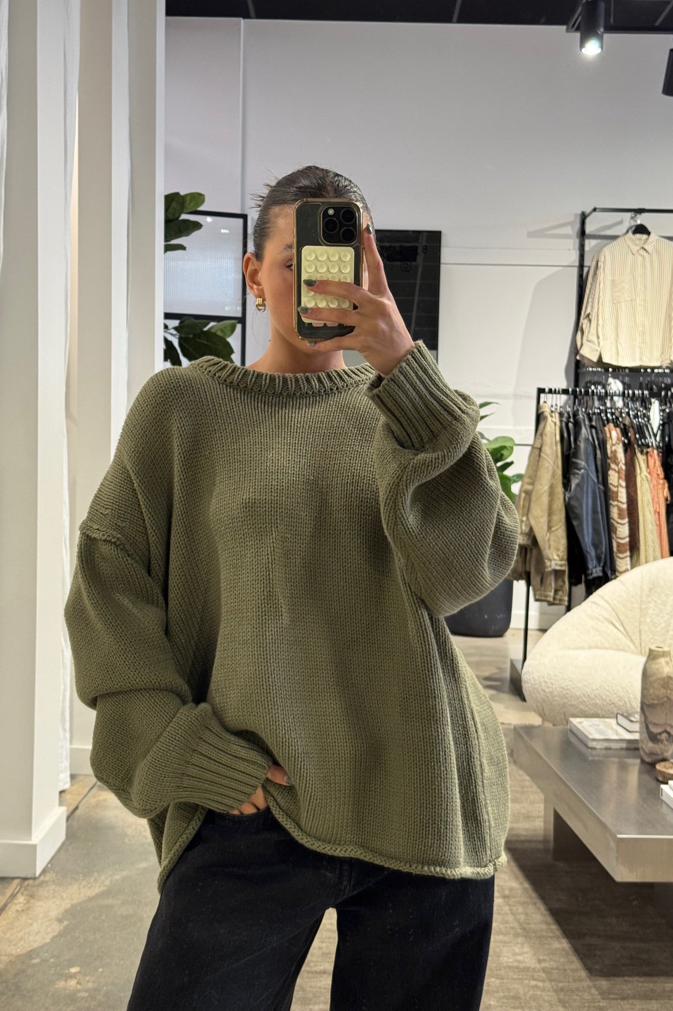 Nikova Knit Jumper Army