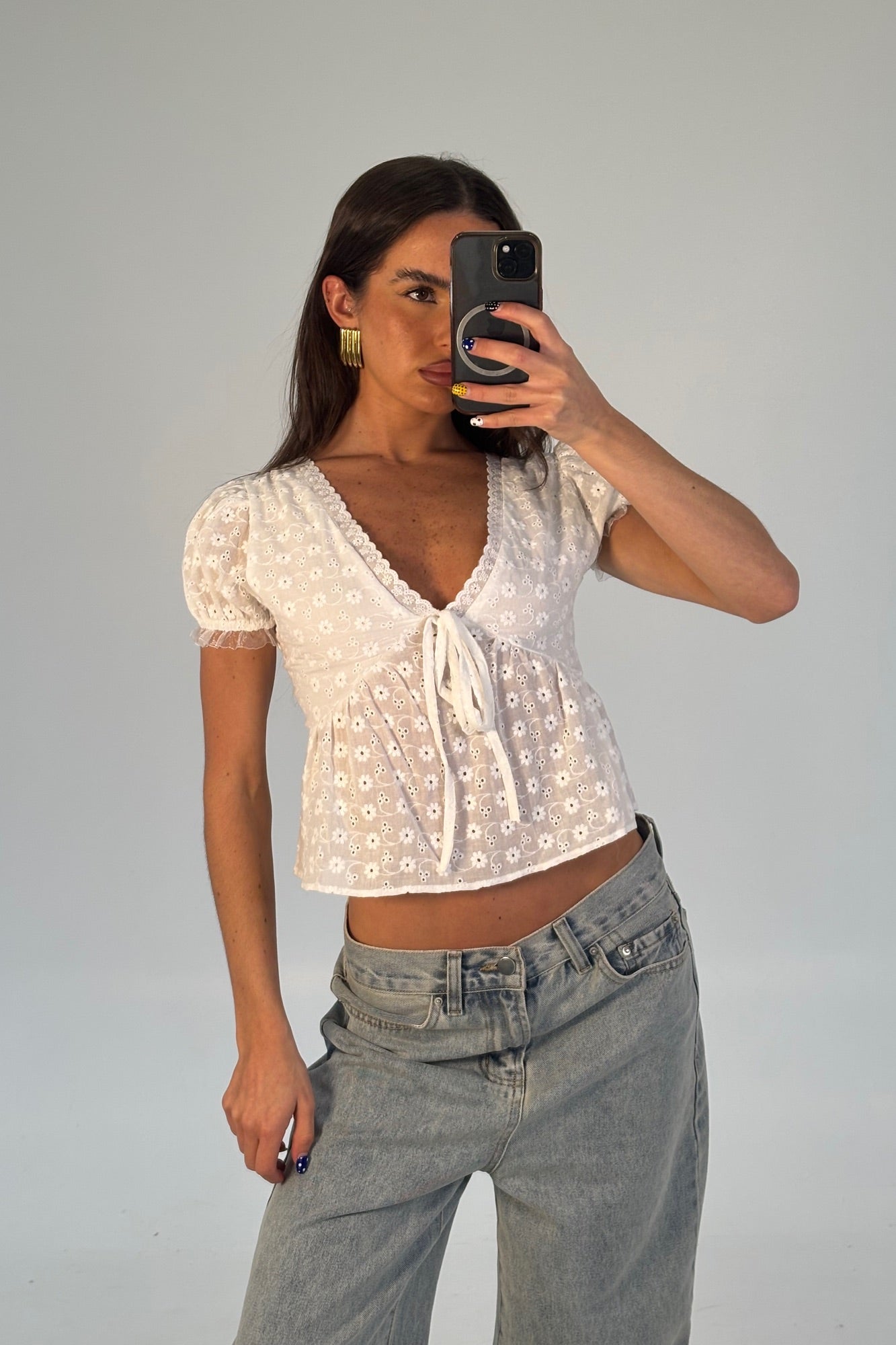 Georgina Top White