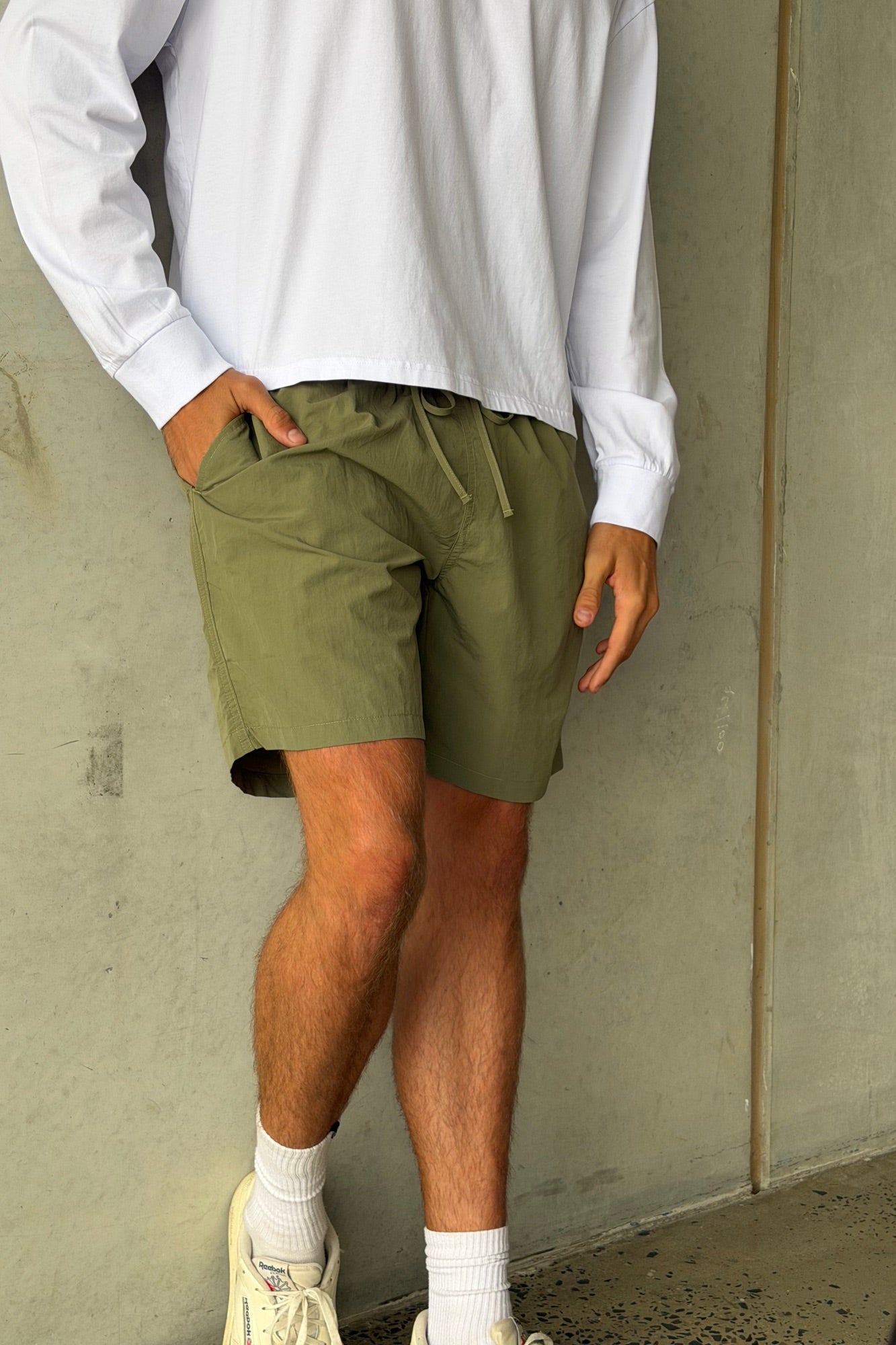 Nylon Walk Short Khaki