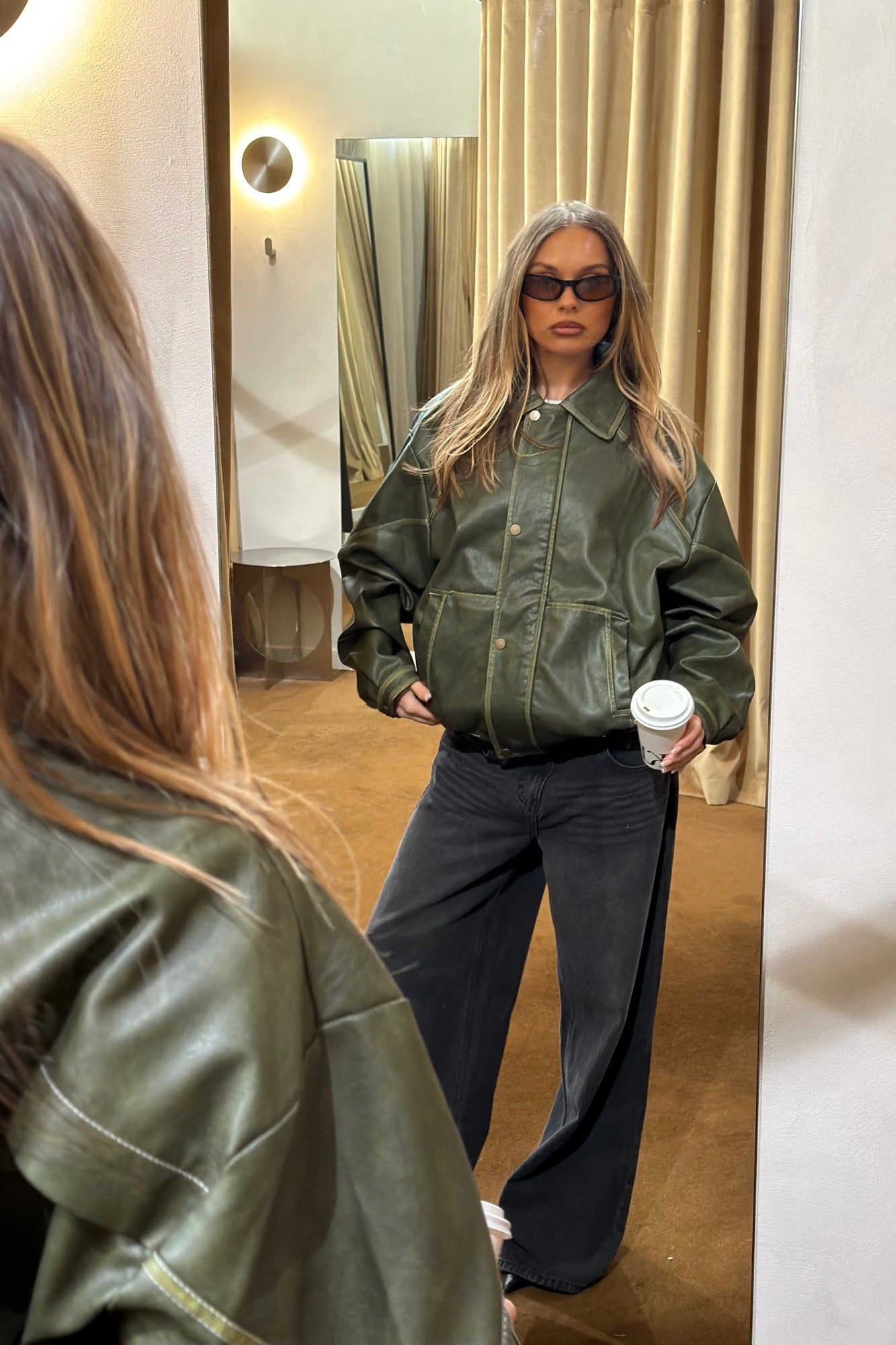 Jorja Bomber Jacket Army