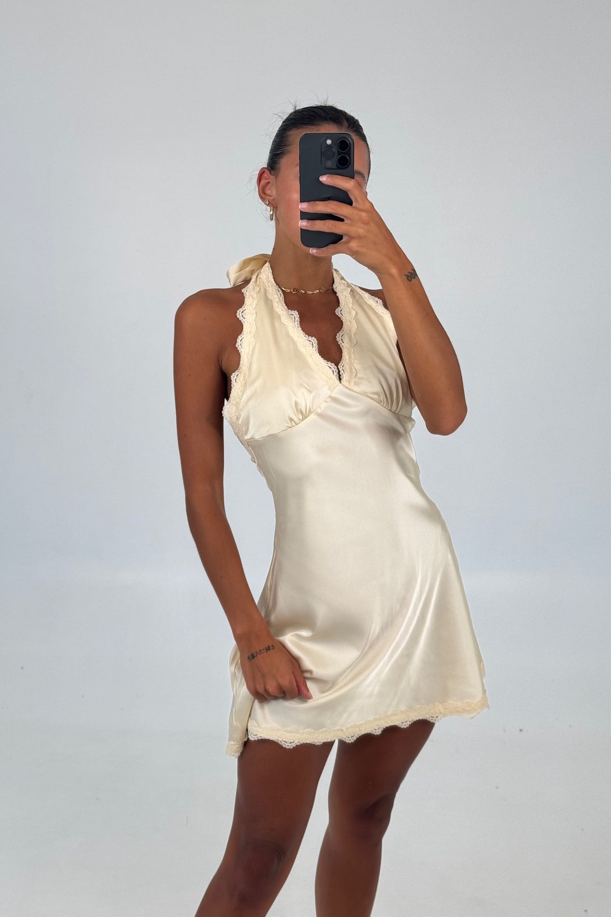 Stars Align Mini Dress Cream