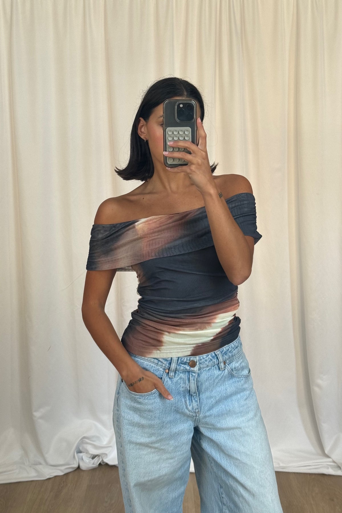 Iris Off The Shoulder Top Mars