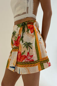 Fins Wrap Skirt Tropical