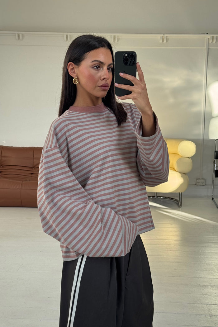 BOX LONGSLEEVE / SPRAY FADE GHOST STRIPE main image 0