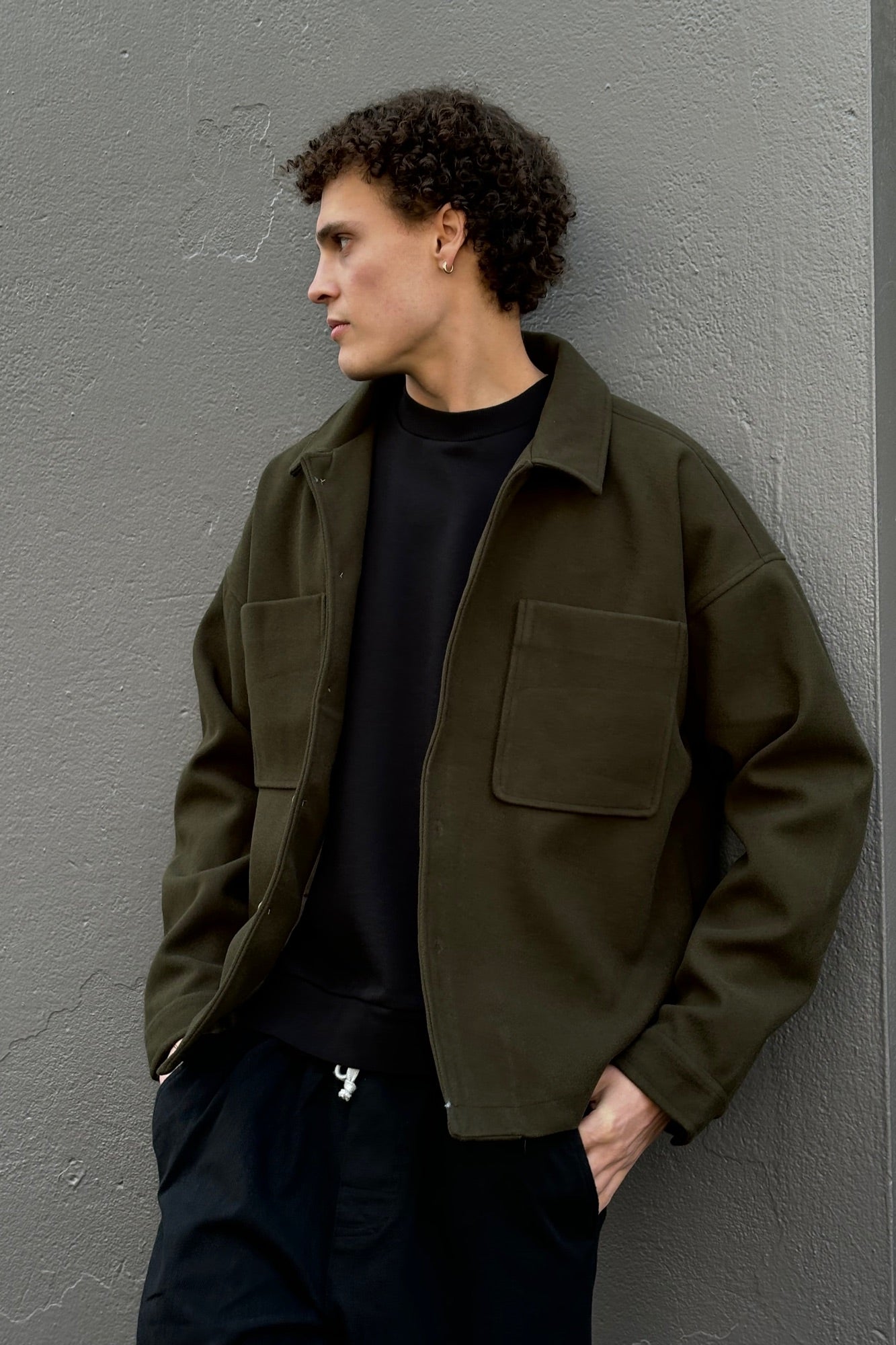 Structure Jacket Army Green - FINAL SALE