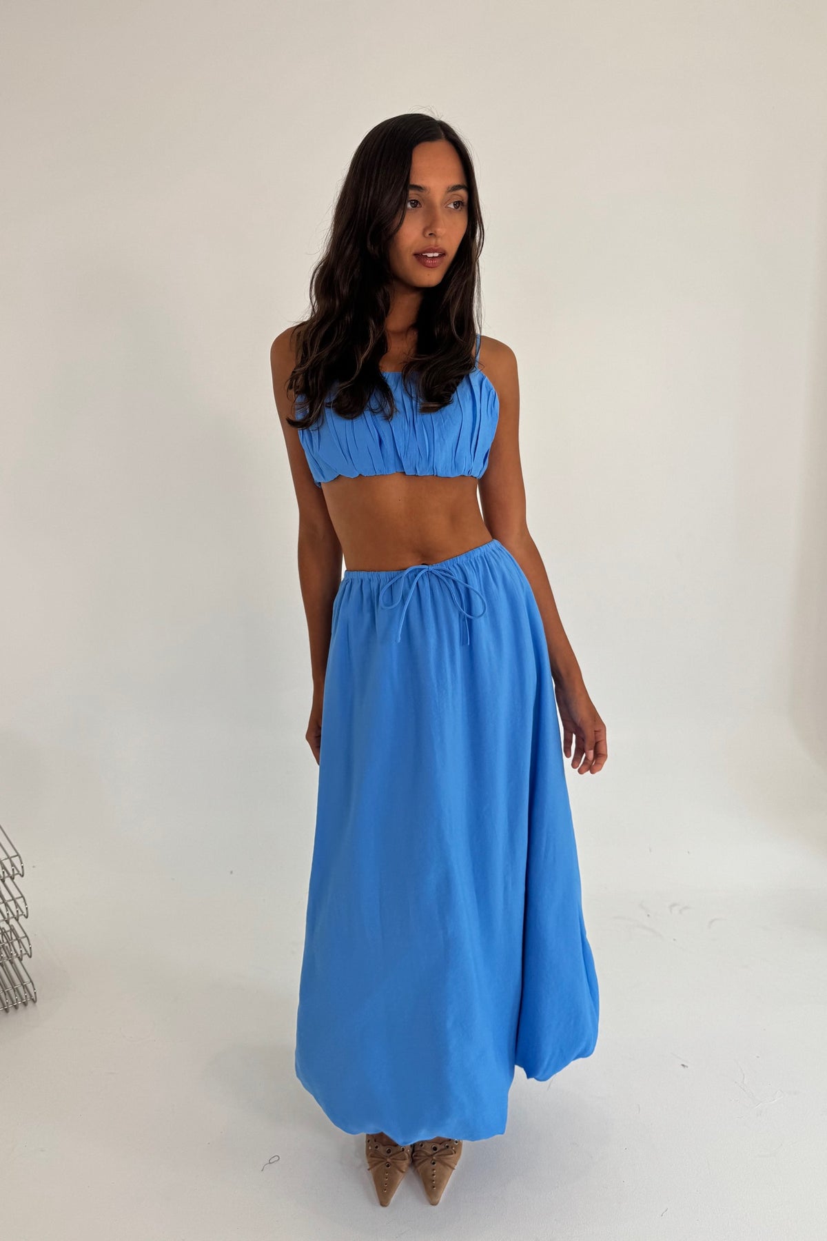 Zarela Maxi Skirt Blue