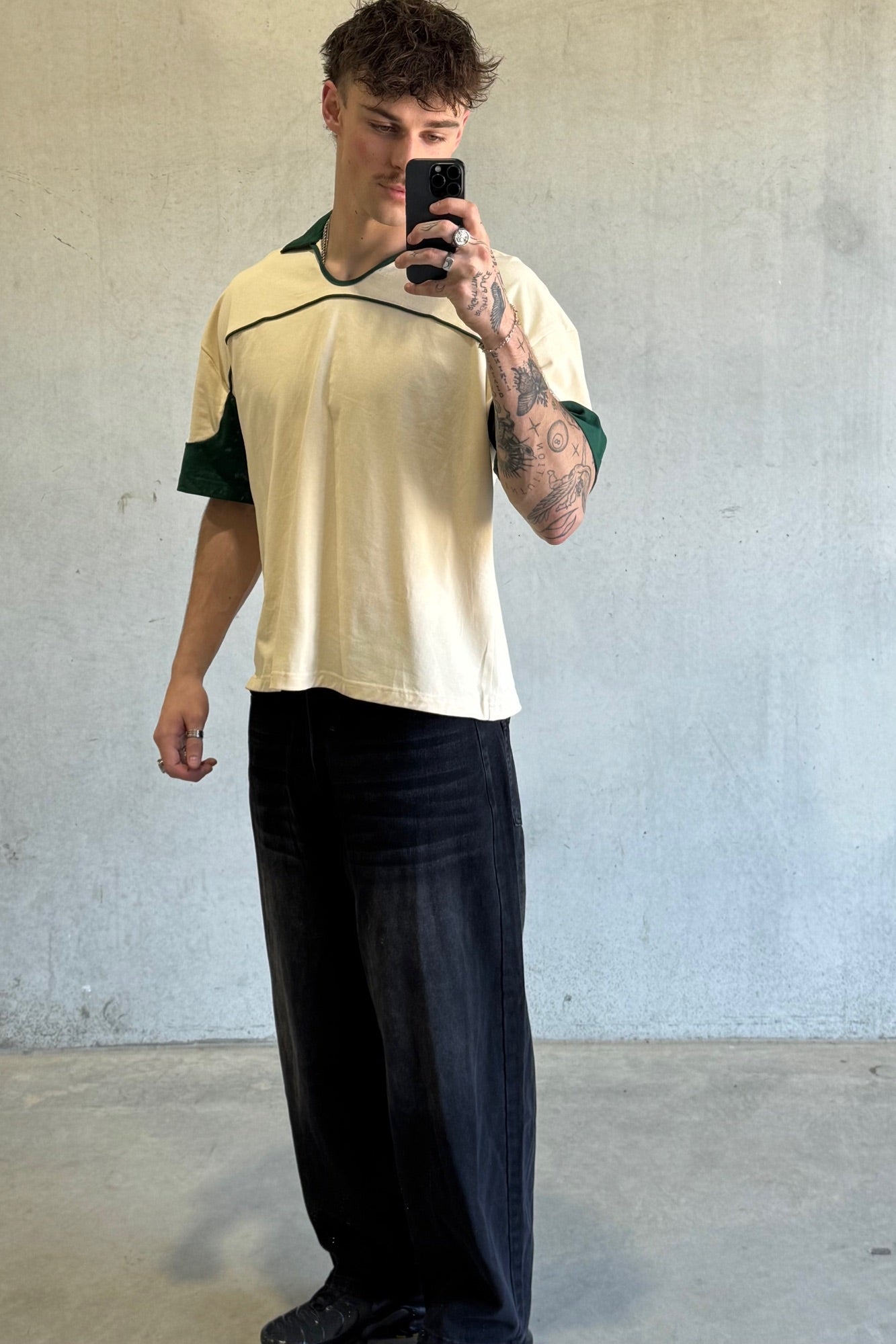 Paul Two Tone Polo Soft Yellow