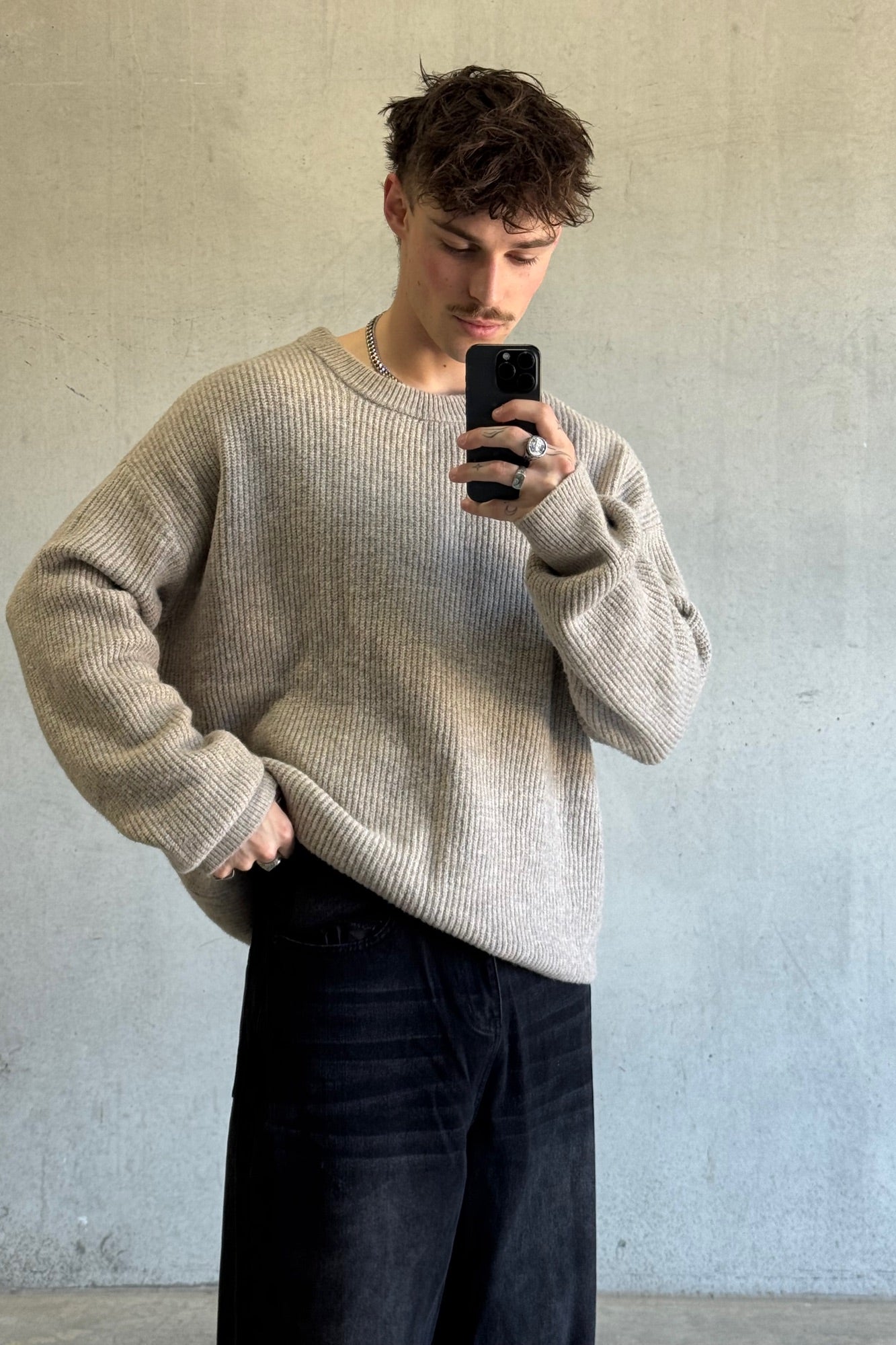 Slouch Knit Light Tan