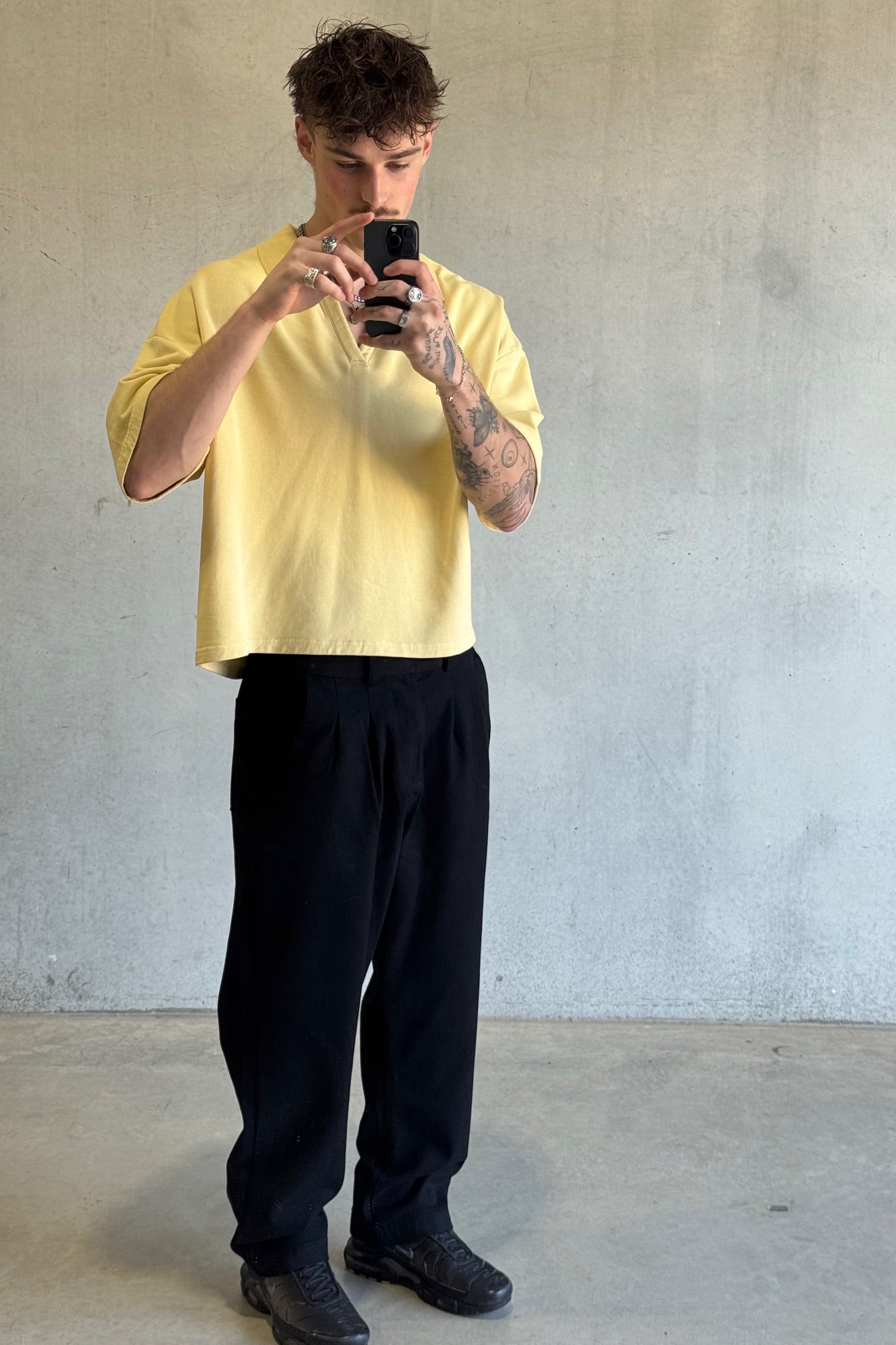 Jersey Crop Polo Butter