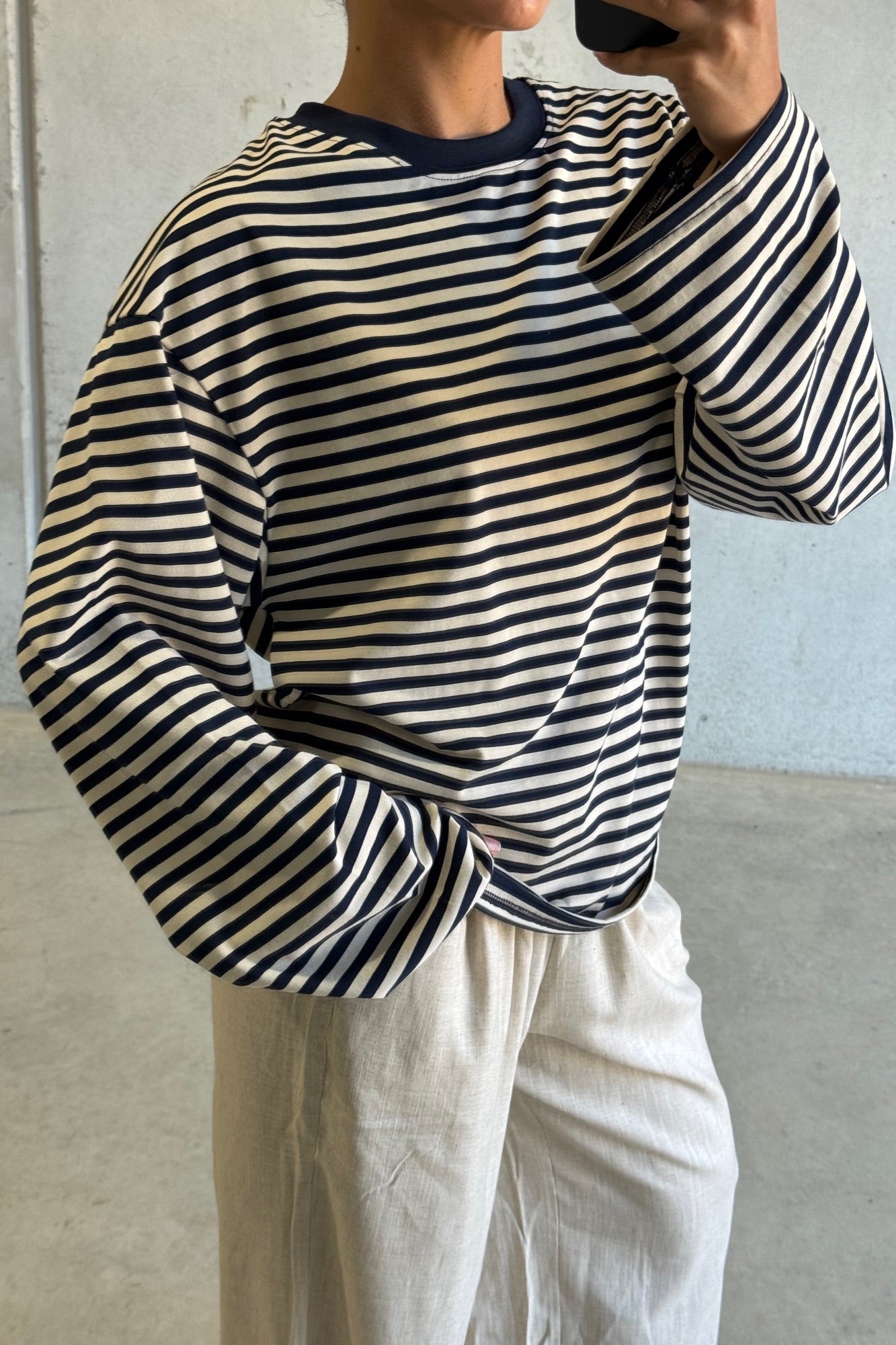 Sadie Long Sleeve Navy