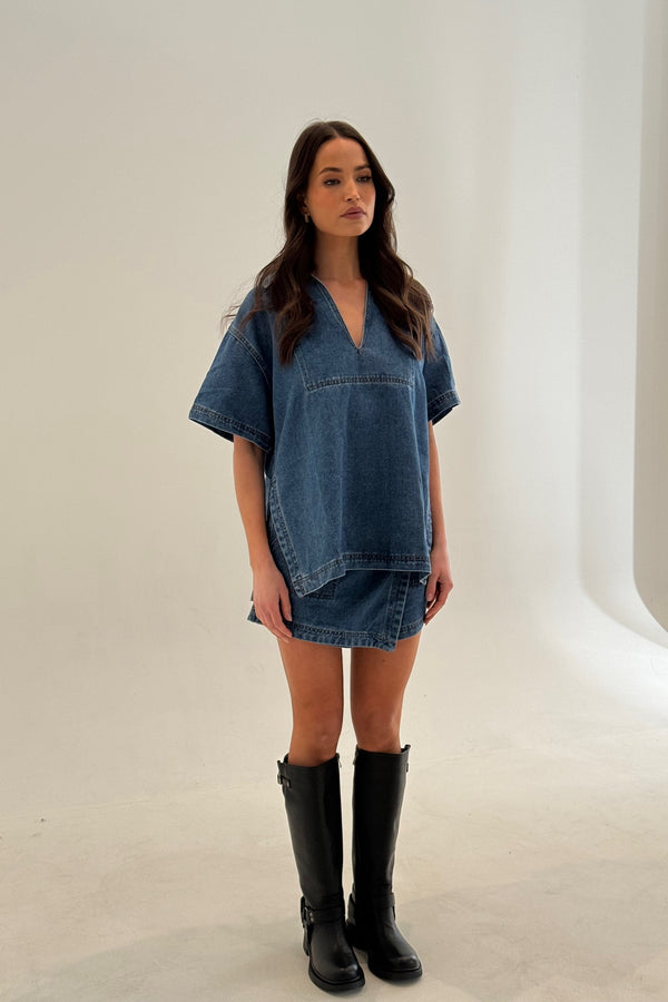 Rosemary Denim Shirt Blue