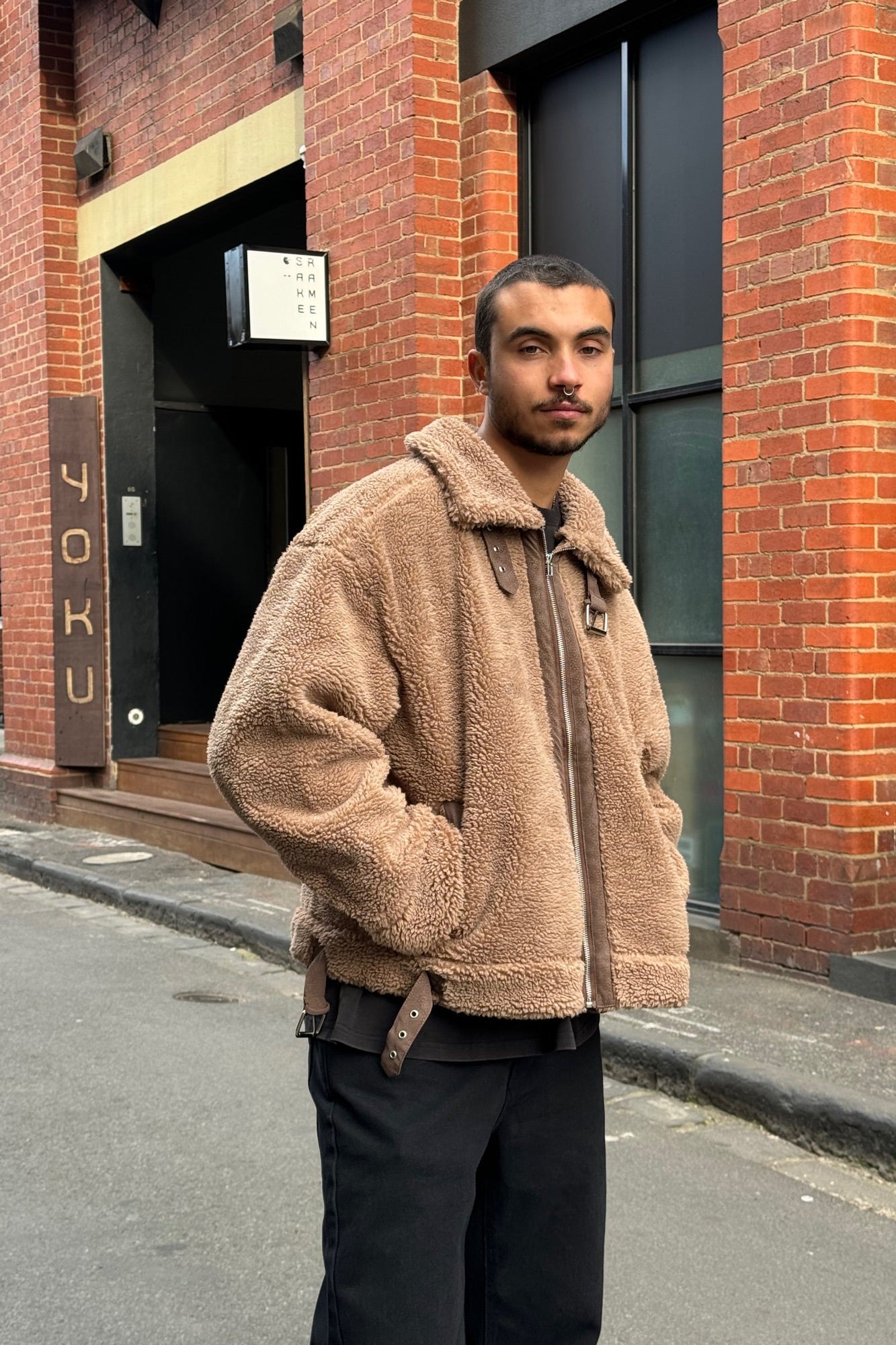 Sherpa tan jacket discount