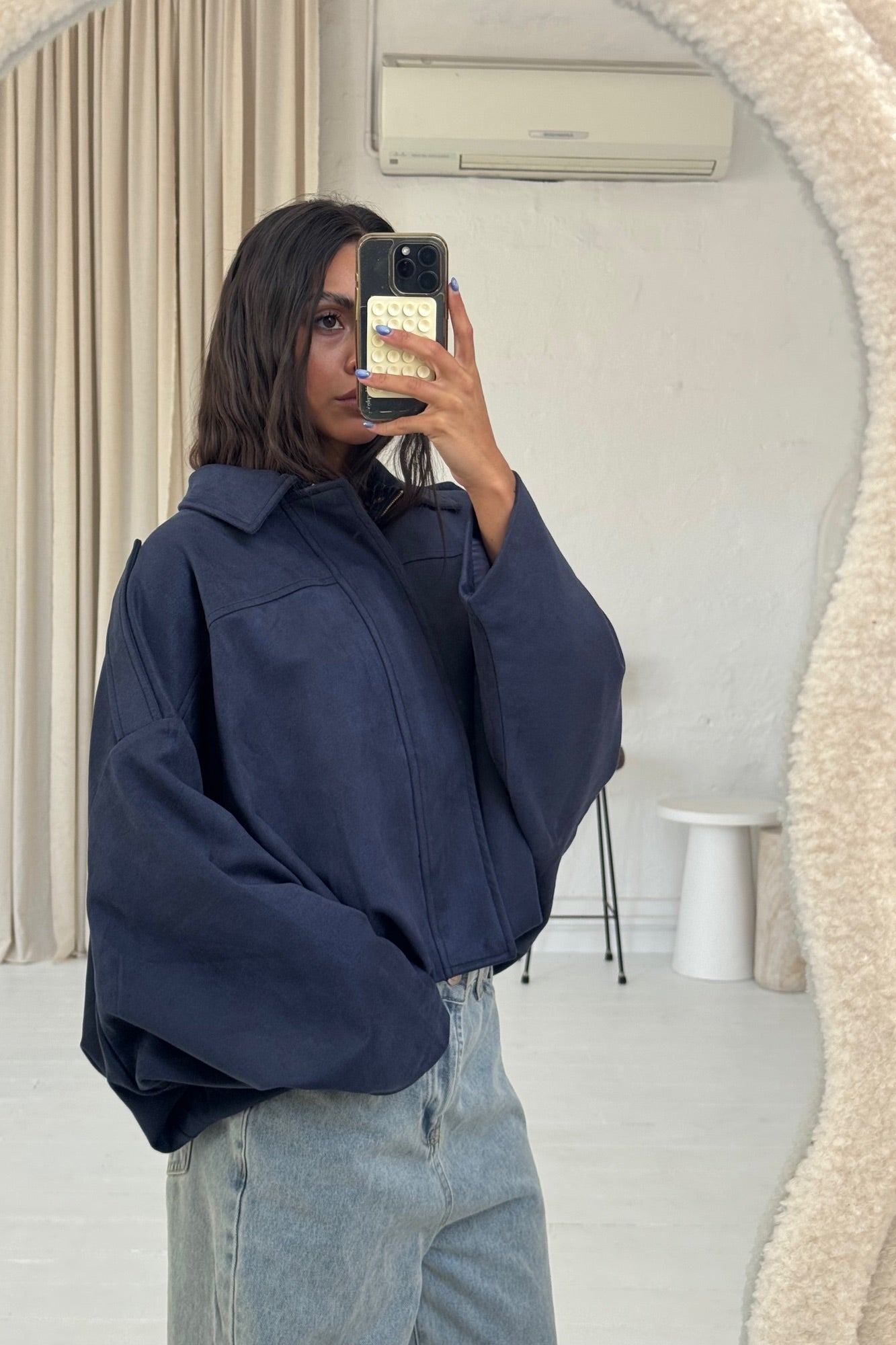 Harmony Suede Jacket Midnight