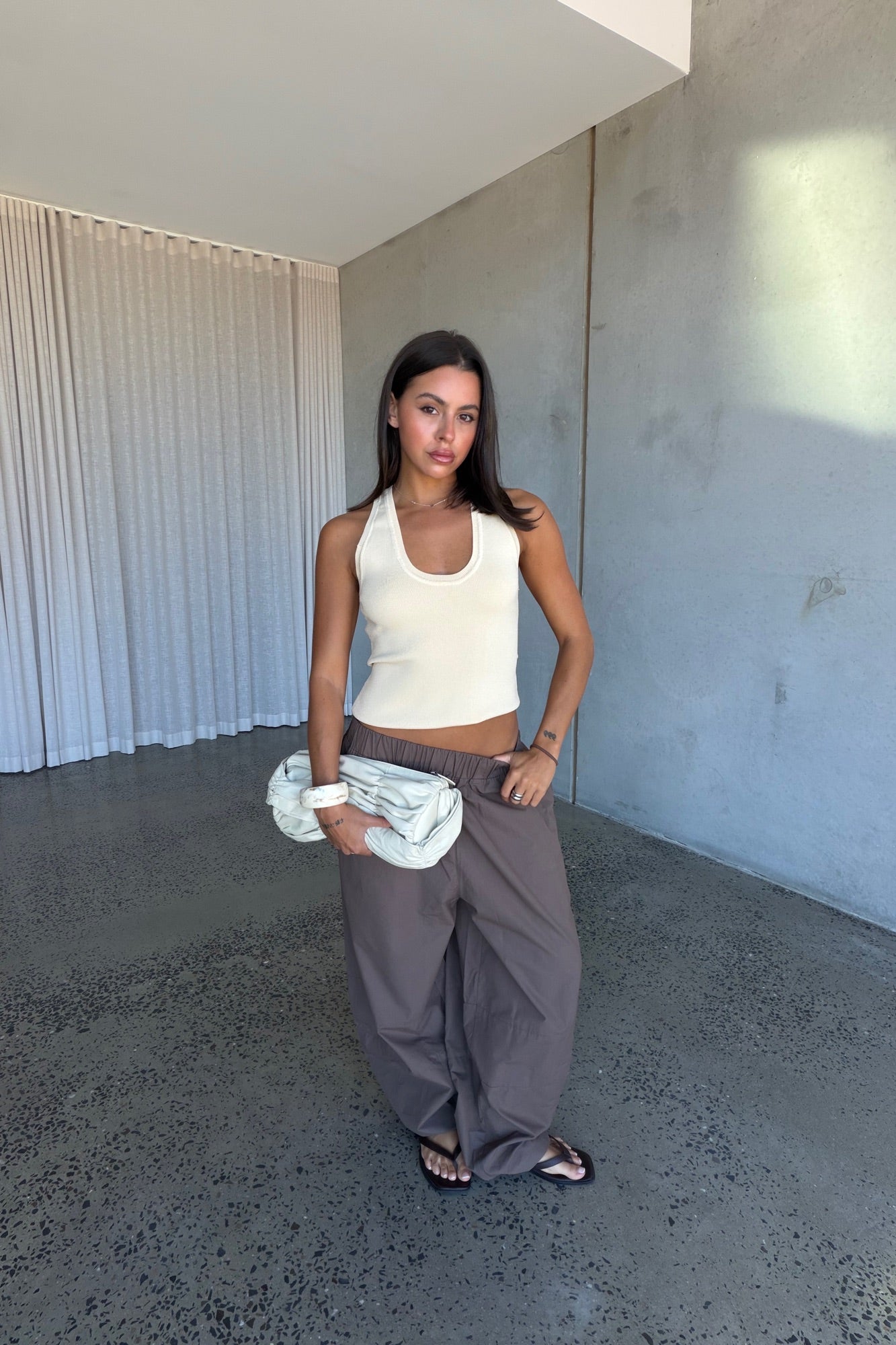 Unisex Julius Baggy Pant Mocha