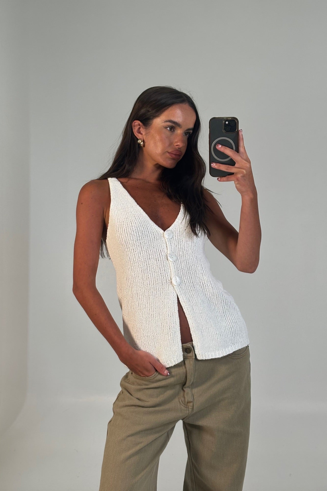 Stacey Top White