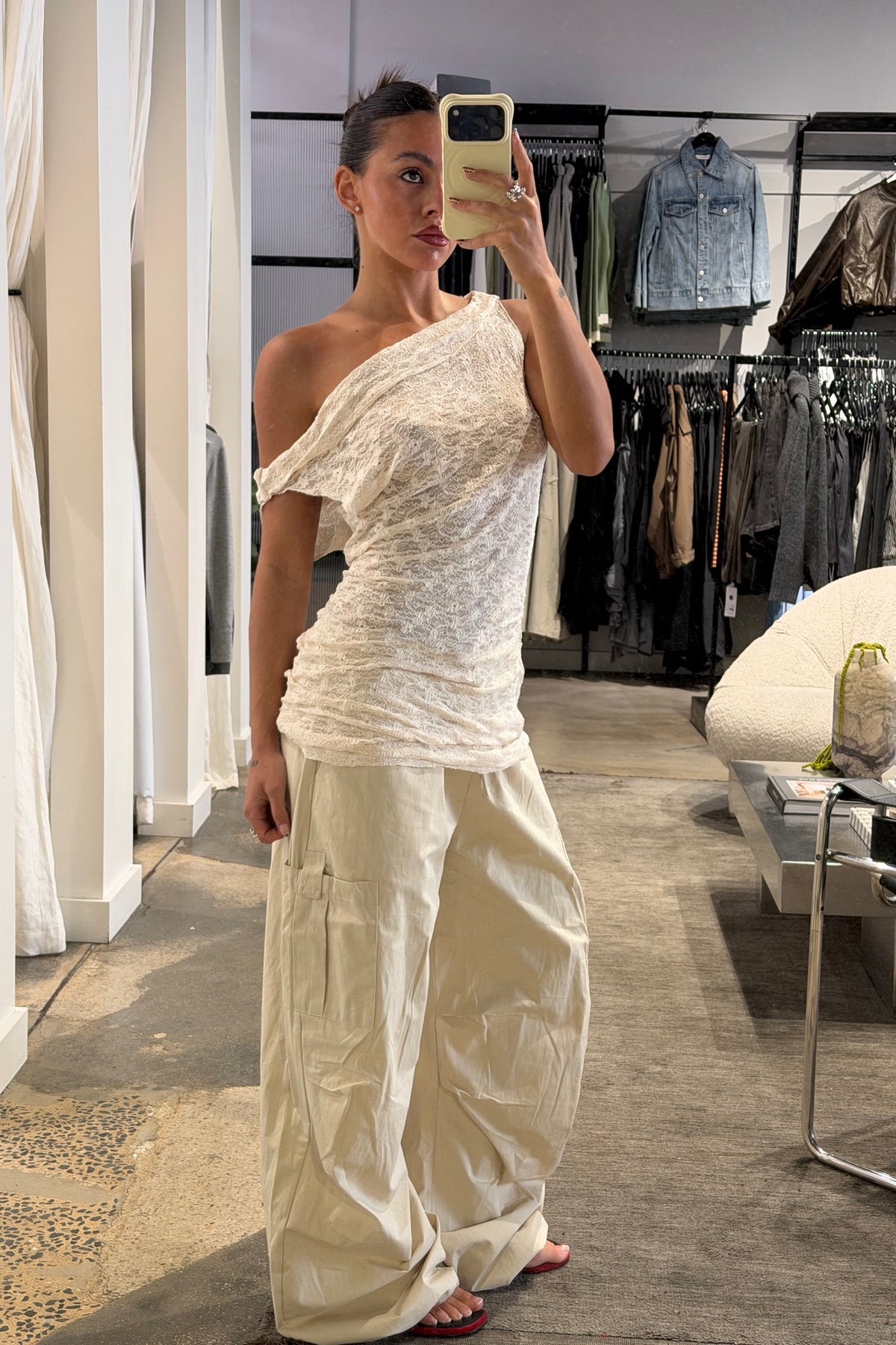 Sweetheart Lace Mini Dress Cream