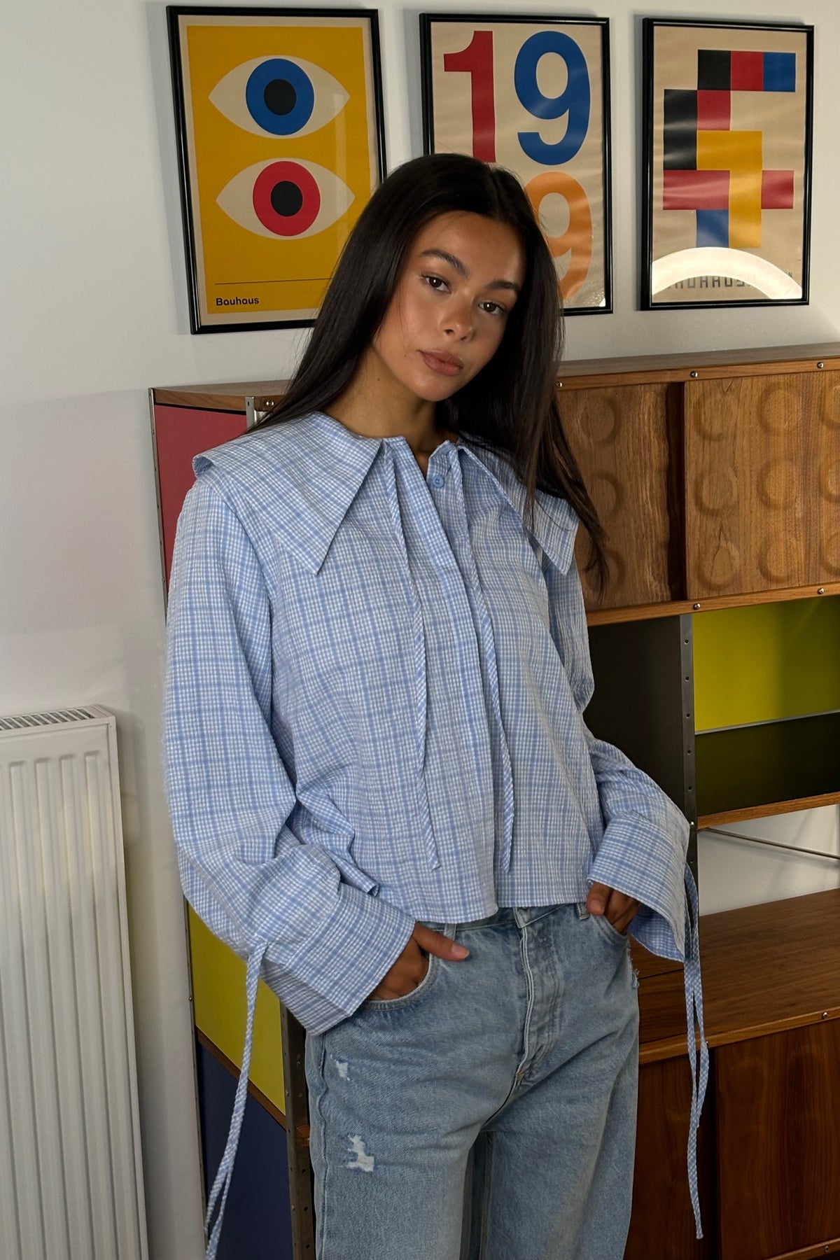 Layla Shirt Blue Gingham