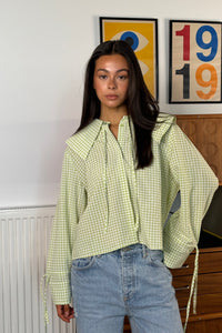 Layla Shirt Sage Gingham