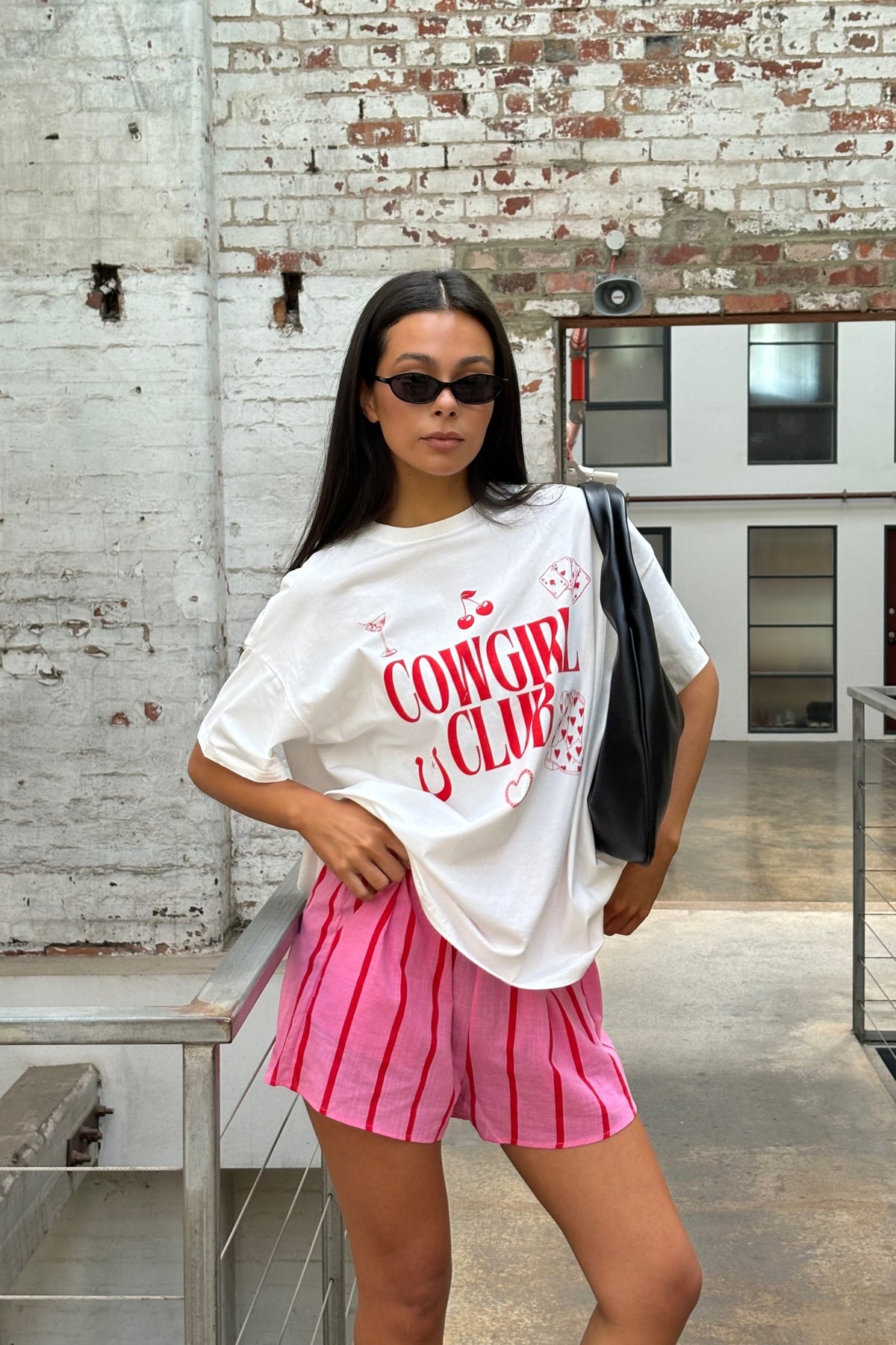 Cowgirl Club Top White/Red