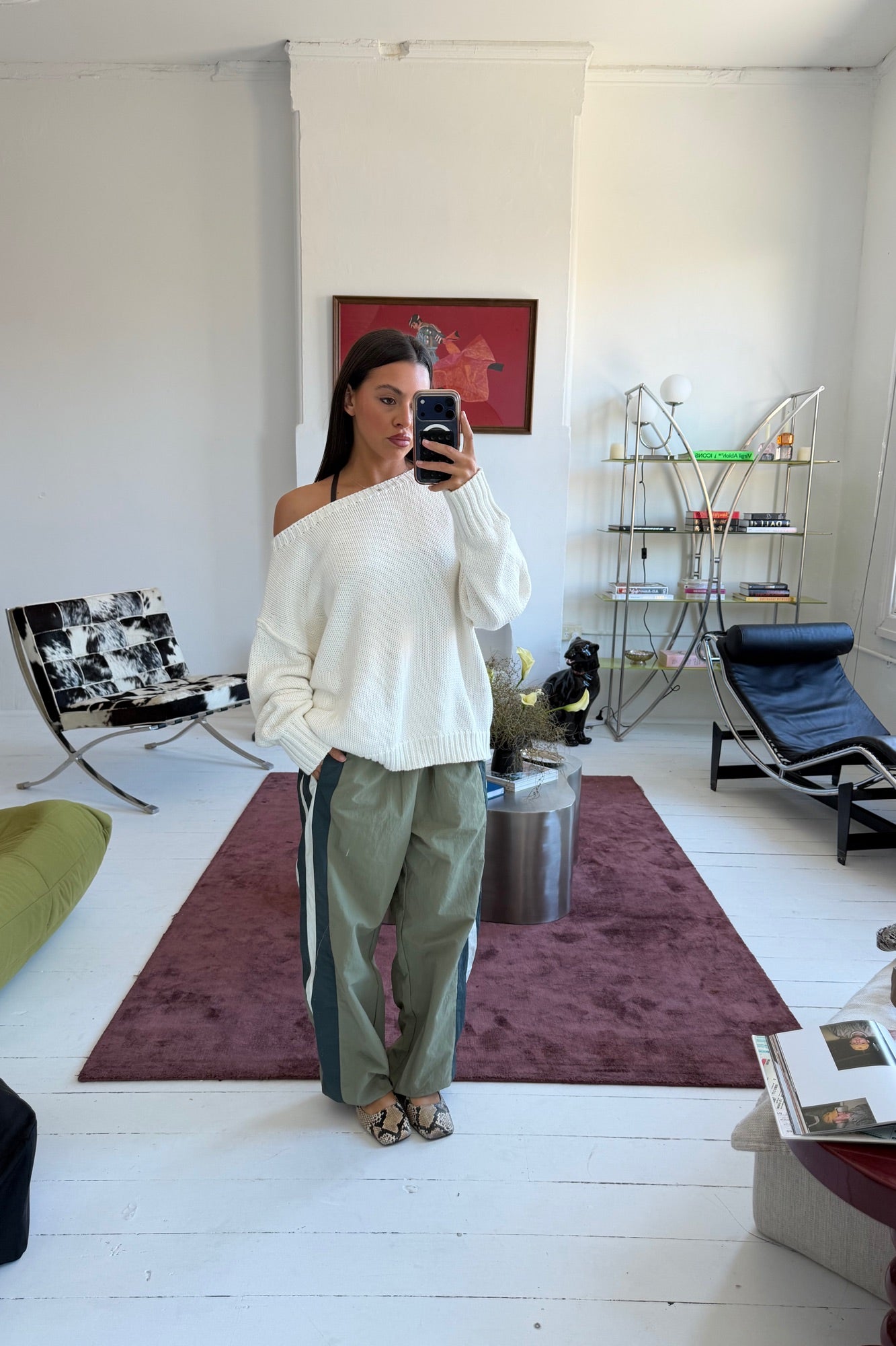 Alissa Off The Shoulder Knit Beige