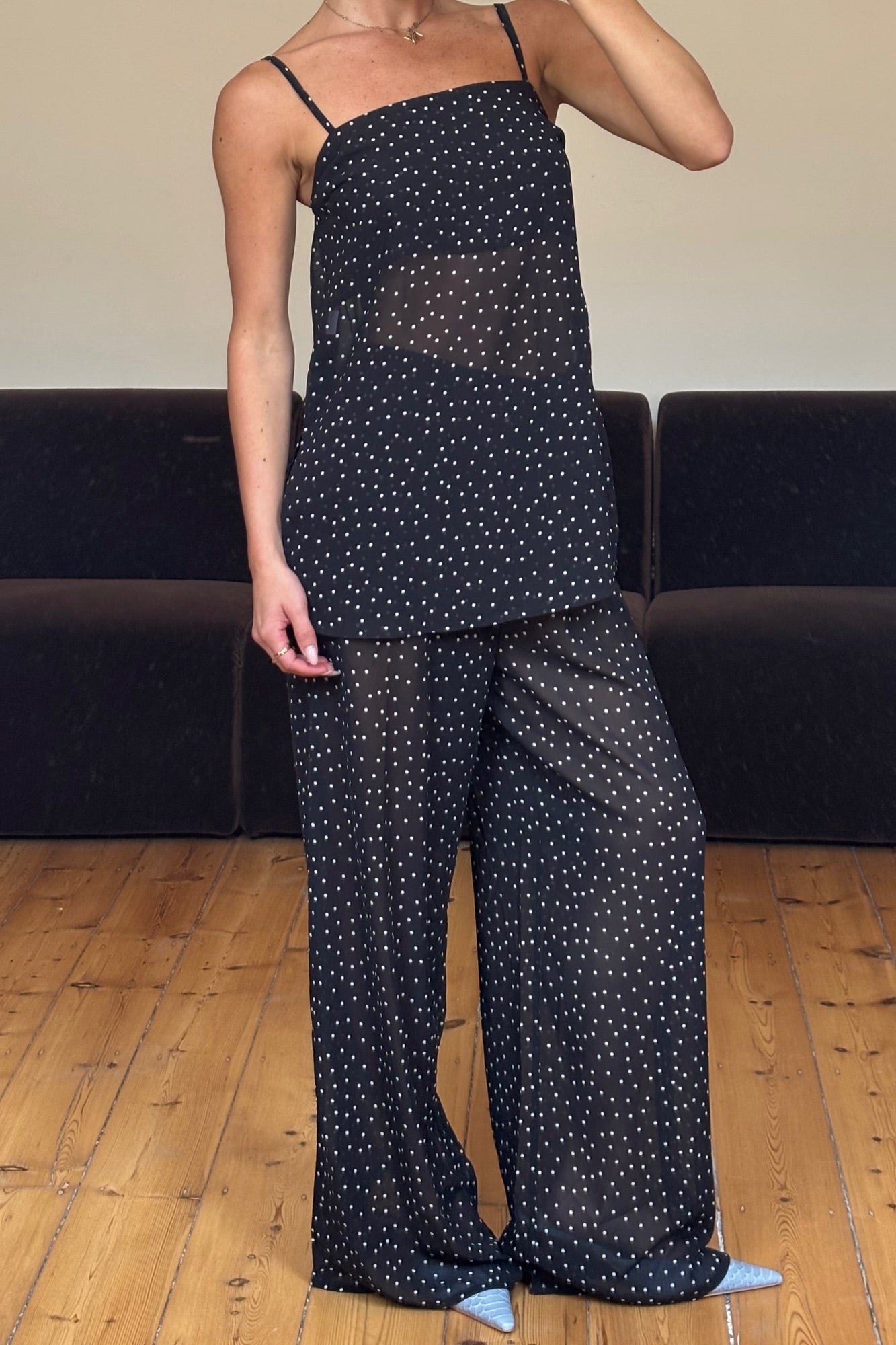 Wilma Sheer Set Black