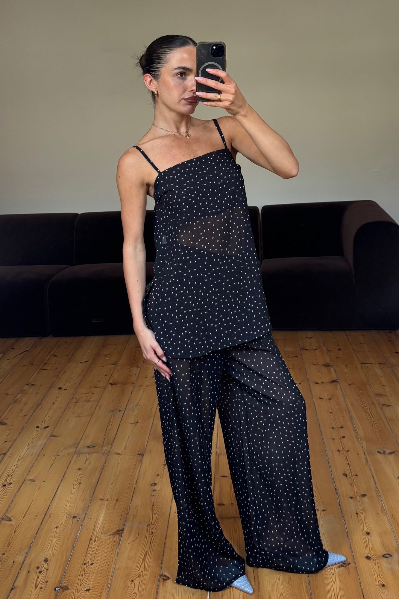 Wilma Sheer Set Black