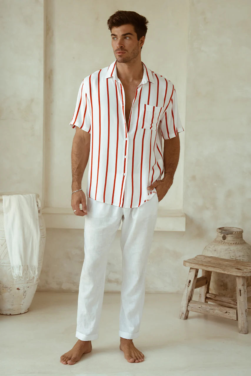 Elijah Shirt Red Stripe