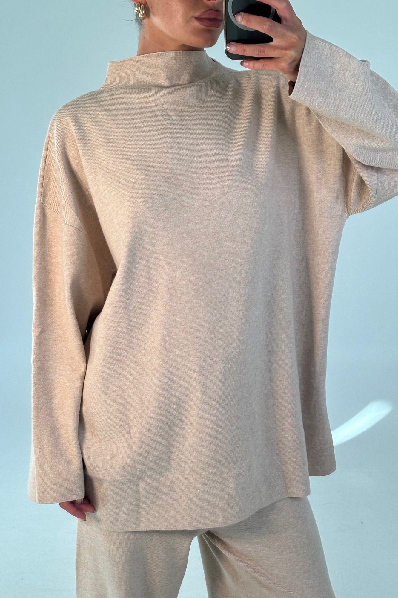 Quin Knit Sweater Beige