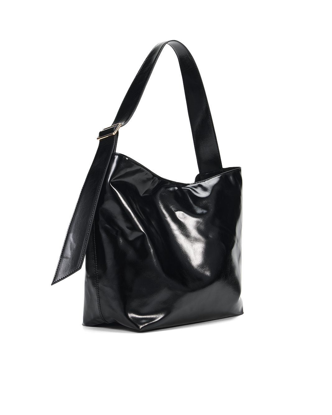Sisa Shoulder Bag Black Crinkle