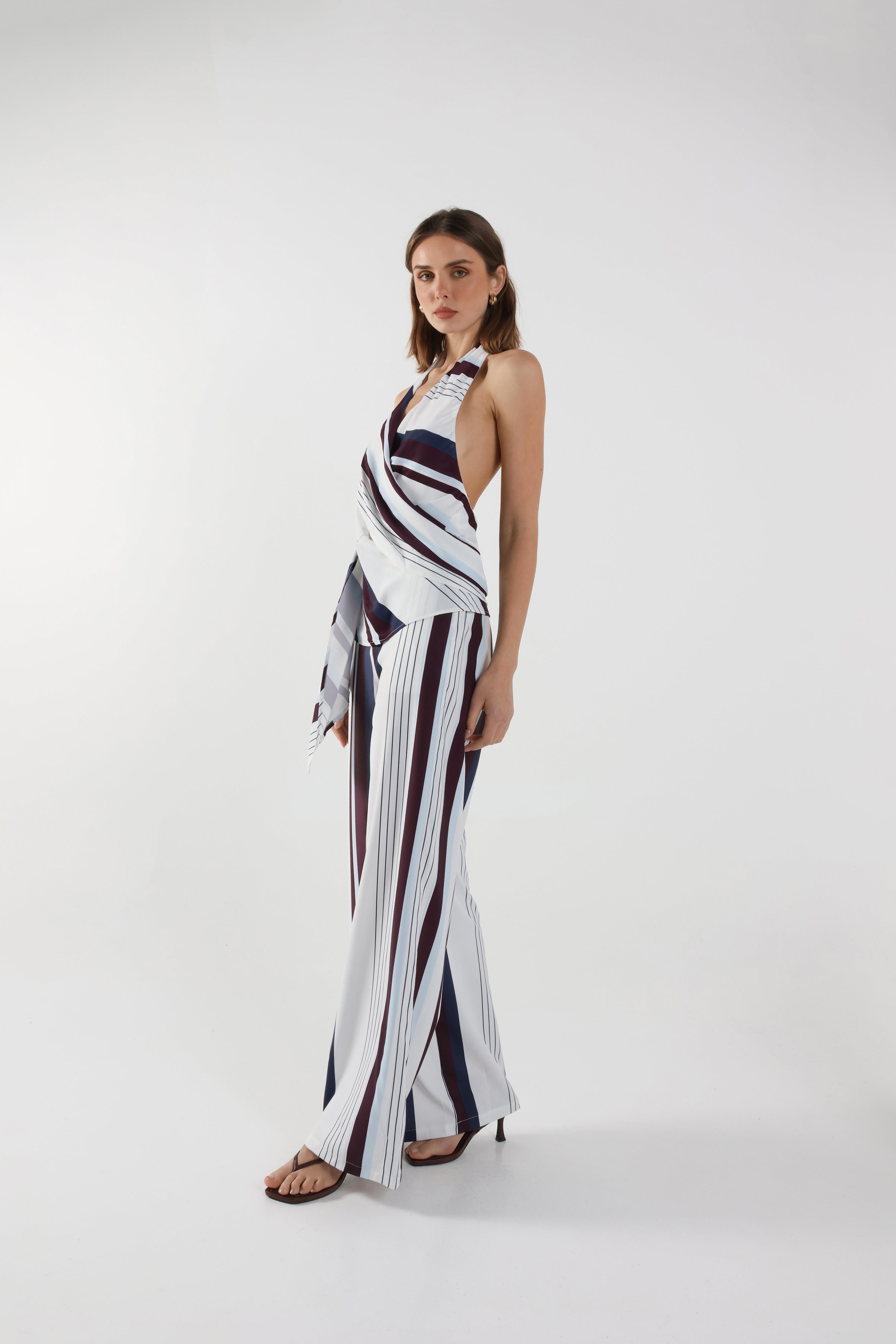 Rowena Pant Stripe Print