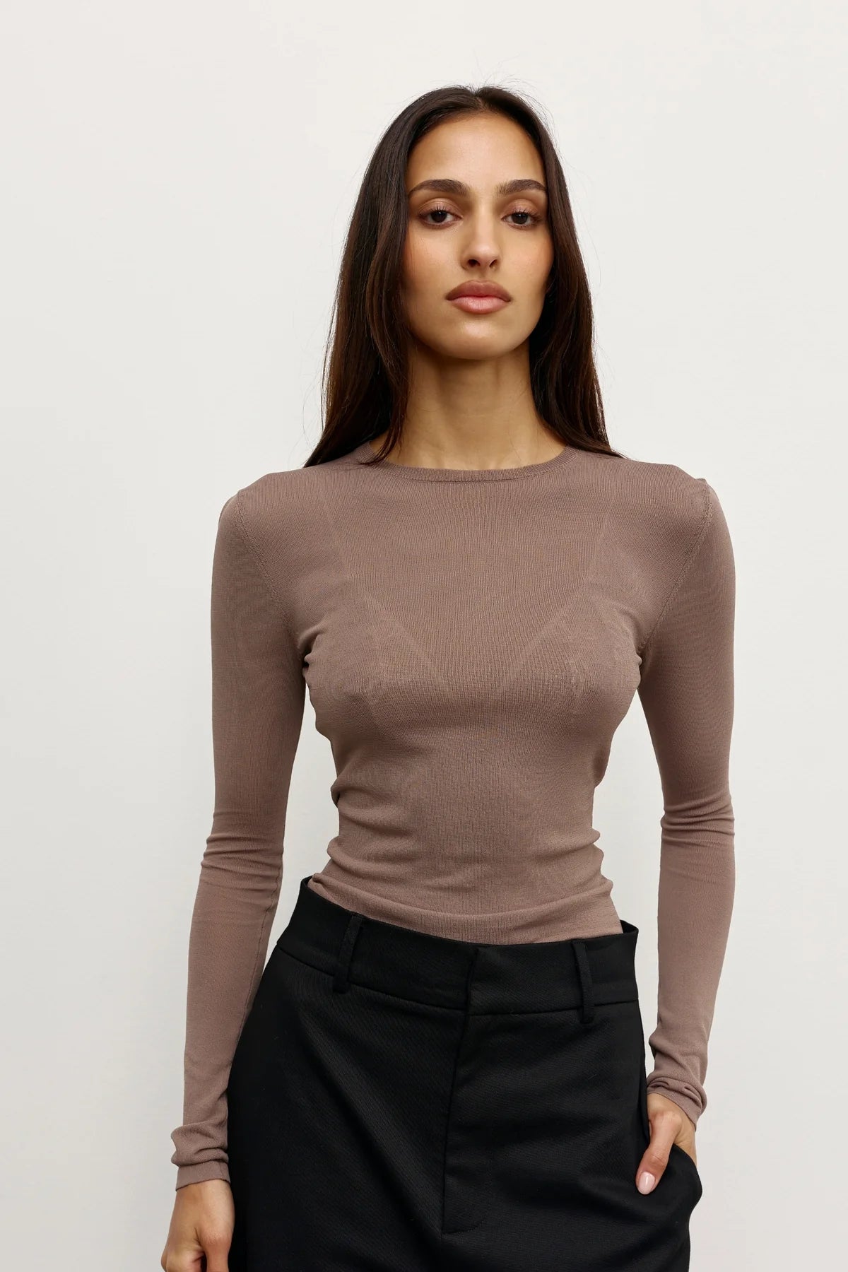 Stevie Top Mouse Grey
