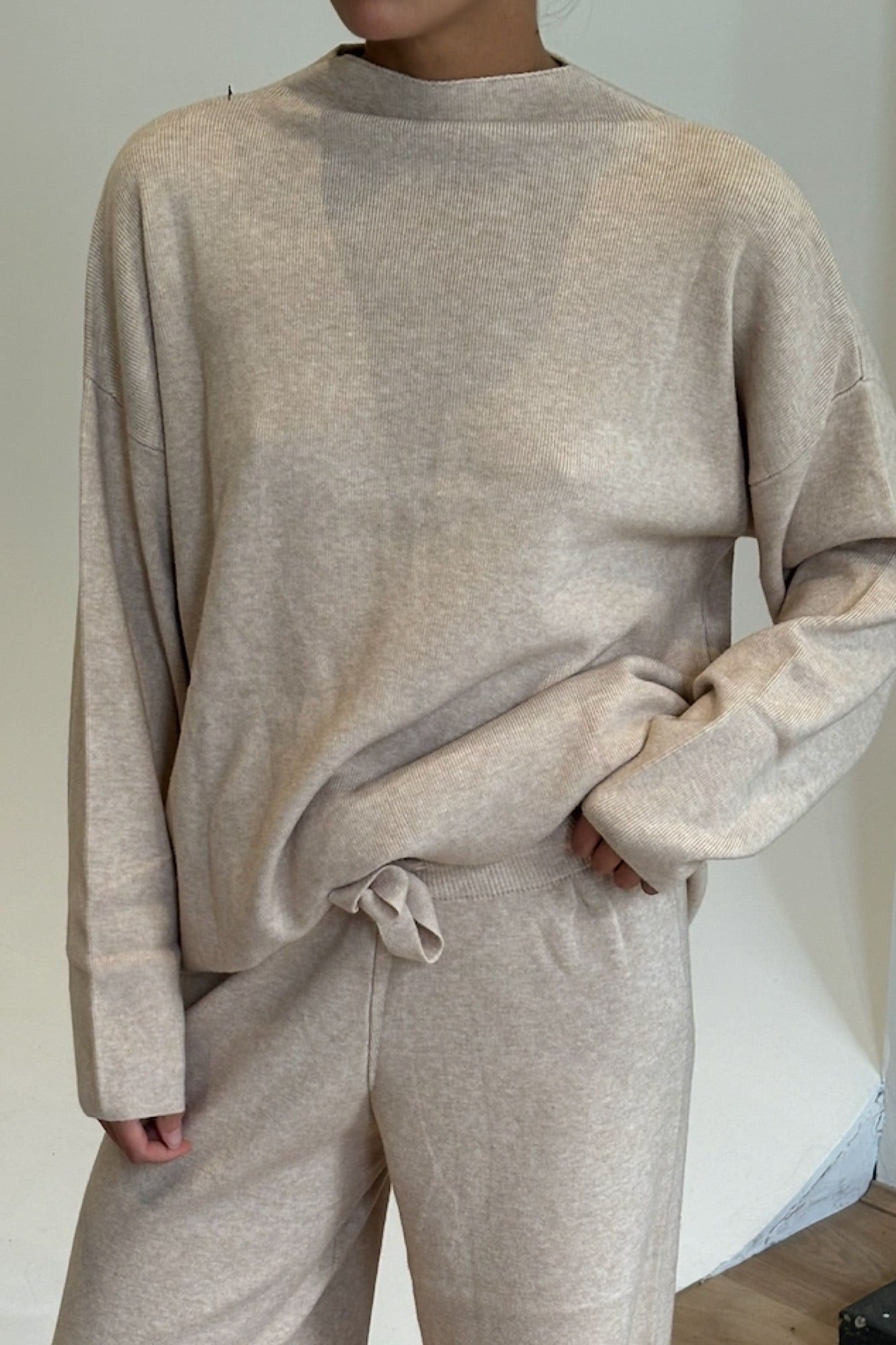 Quin Knit Pant Beige