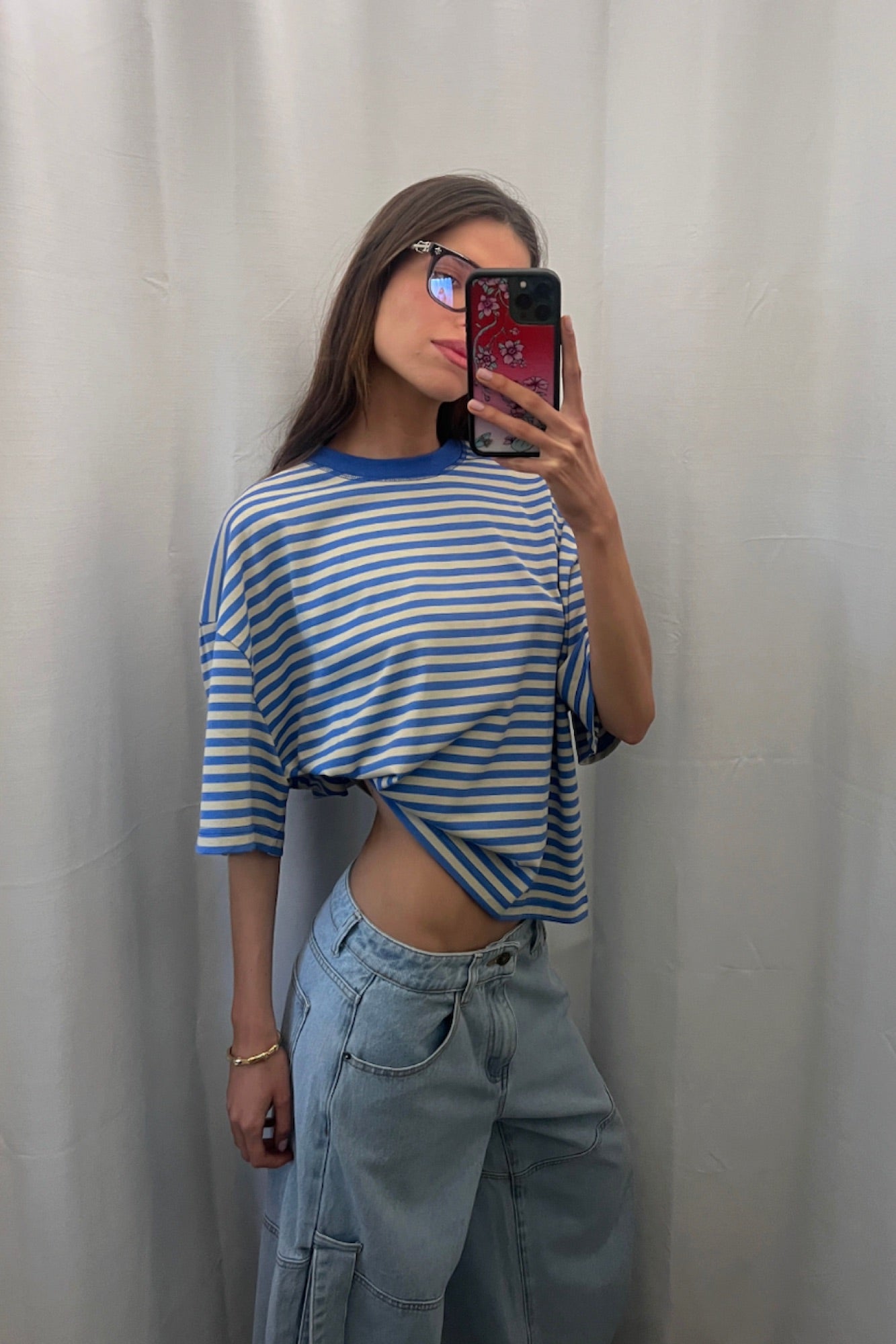 Bloom Short Sleeve Mickey Blue Stripe