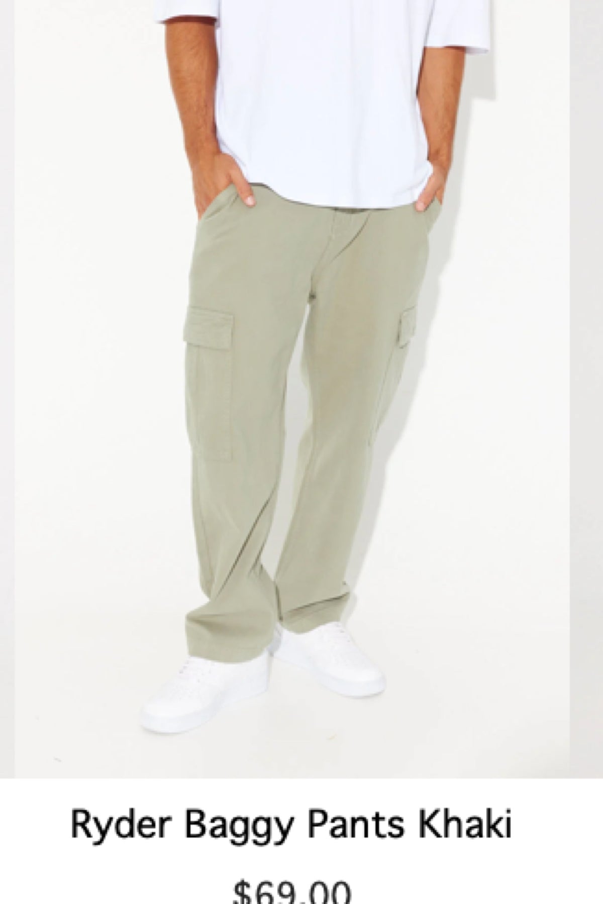 Ryder Baggy Pants Khaki